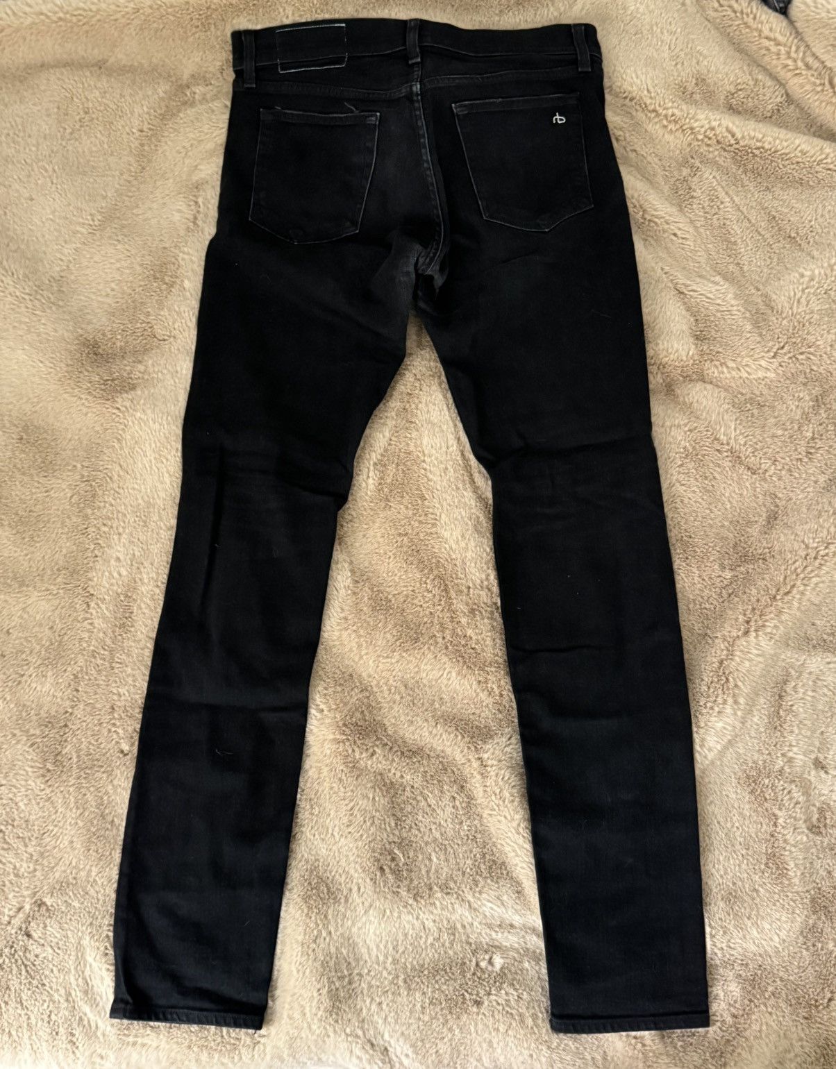 Rag & Bone Rag & Bone - Black Distressed Denim Size US 32 / EU 48 - 2 Thumbnail