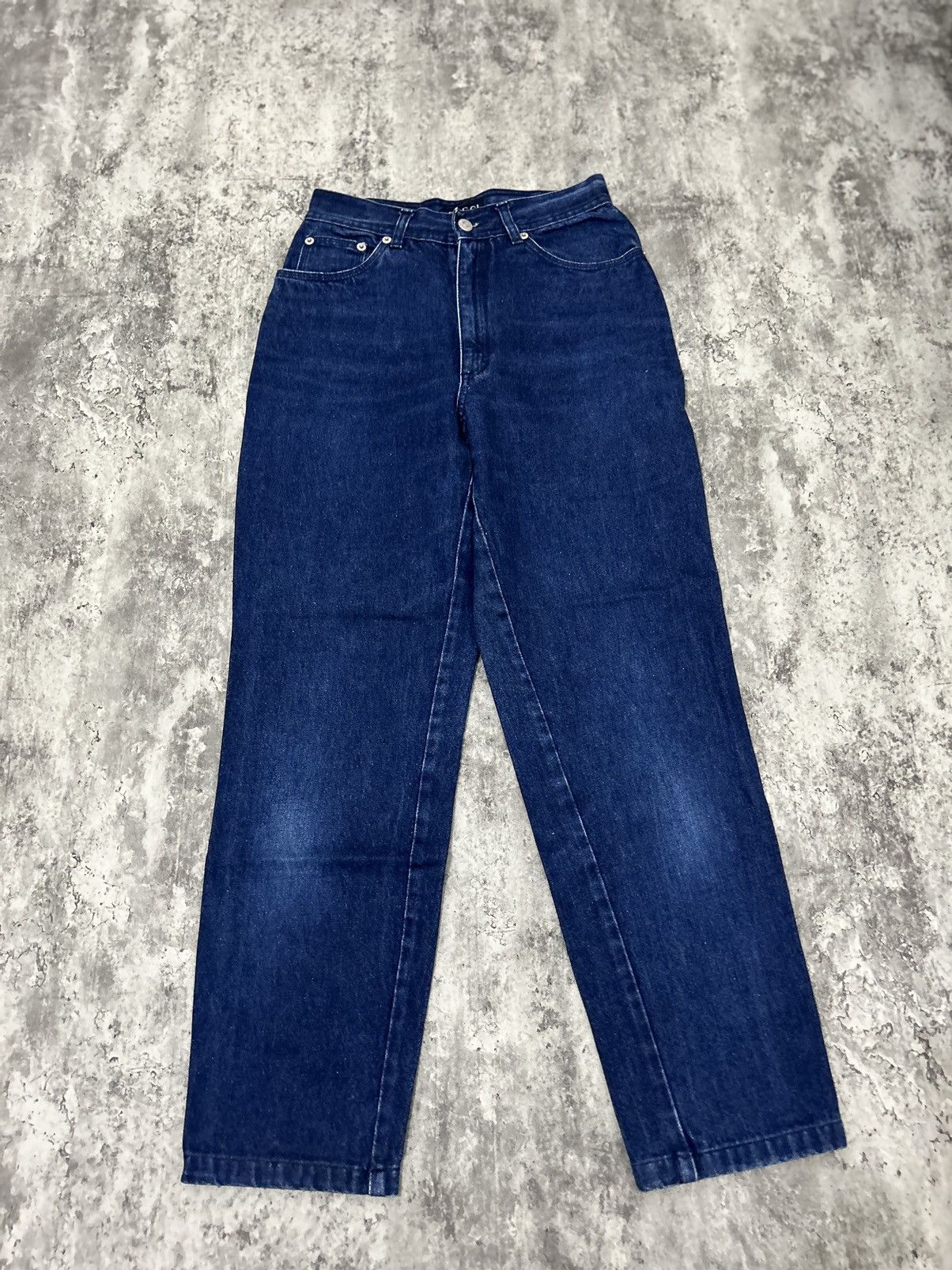 Gucci Gucci Embroidery Logo Back Pocket Jeans Size US 27 - 5 Thumbnail