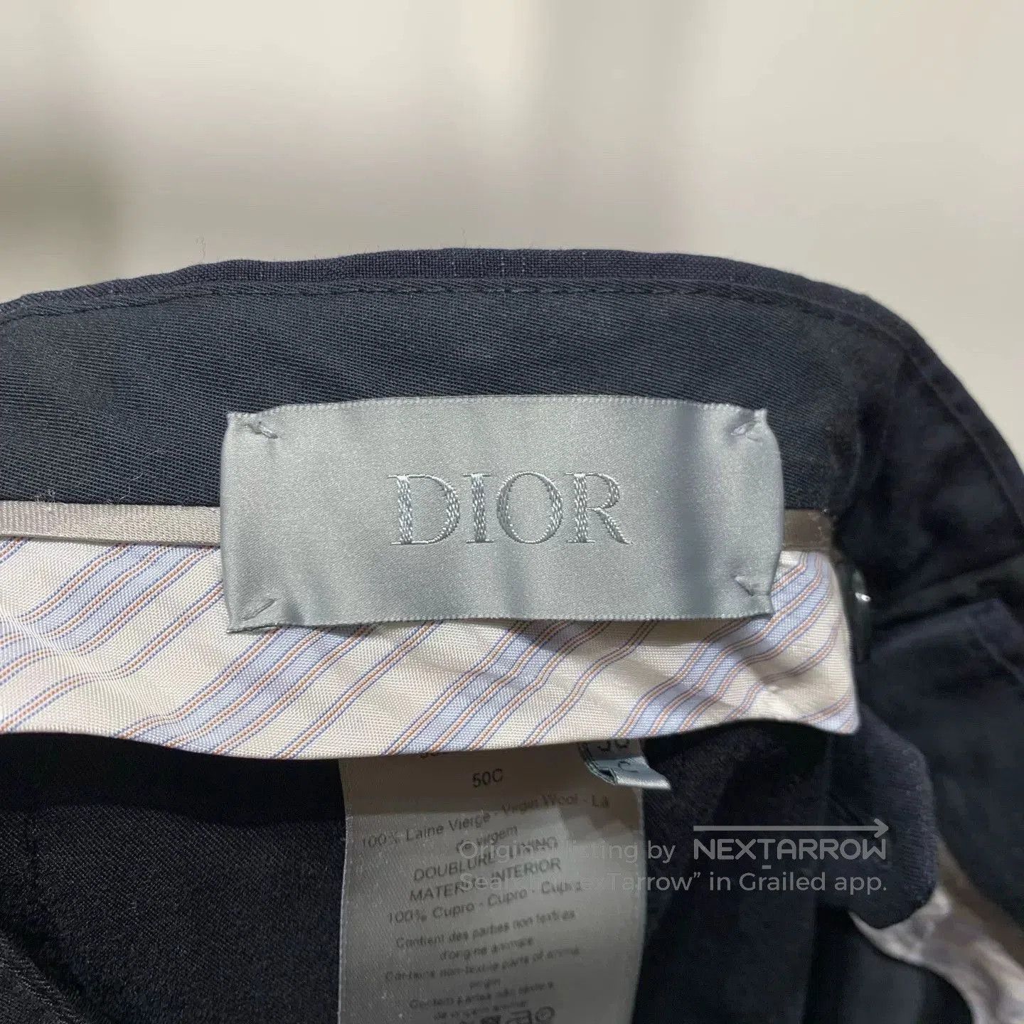Dior Dior Dark Plaid Tailored Trousers. Size US 38 / EU 54 - 2 Thumbnail