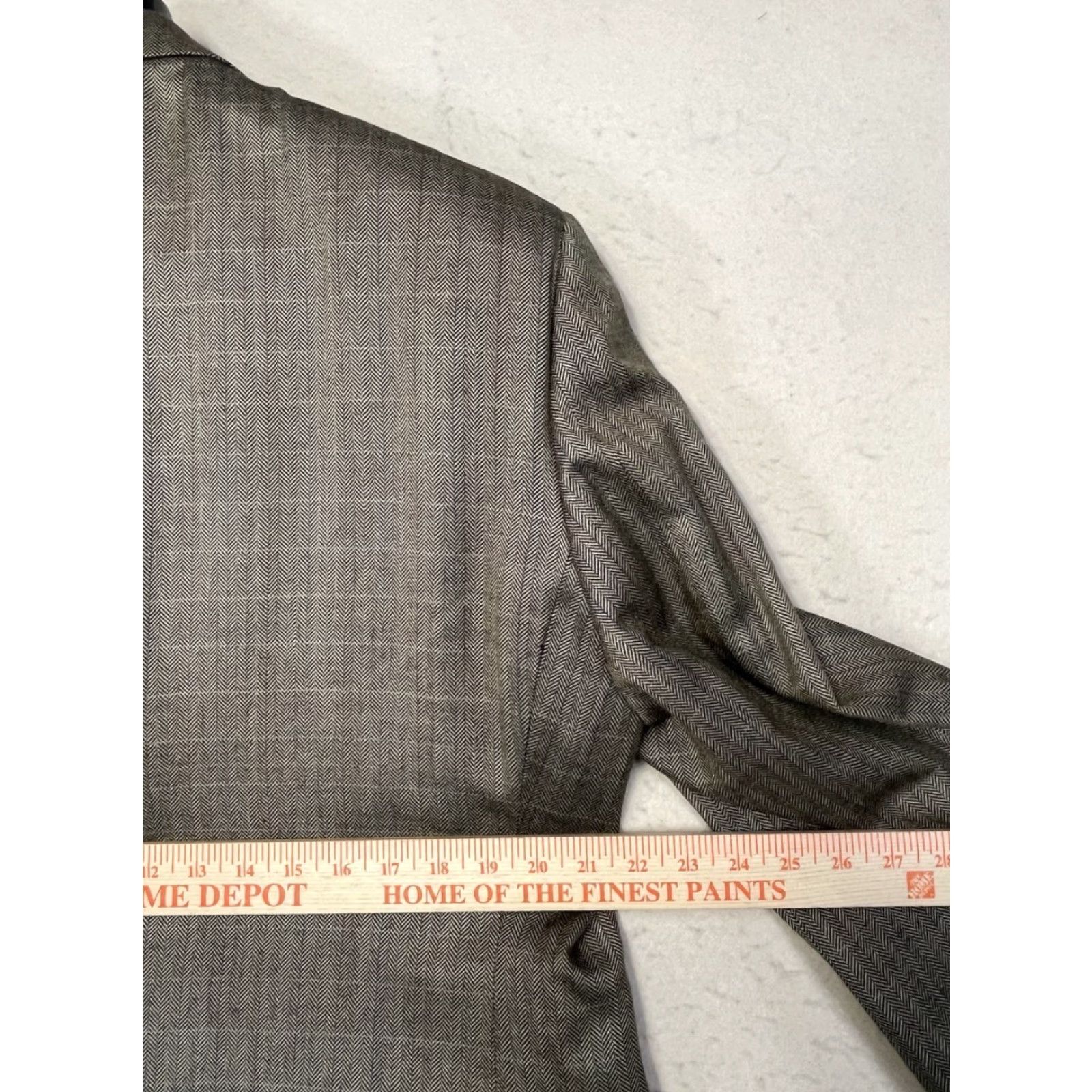 Pronto Uomo Pronto Uomo Blazer Mens 46R Silk Brown Gold Pinstripe Sport Coat Jacket Two-Button 2 Piece Size 46R - 4 Thumbnail