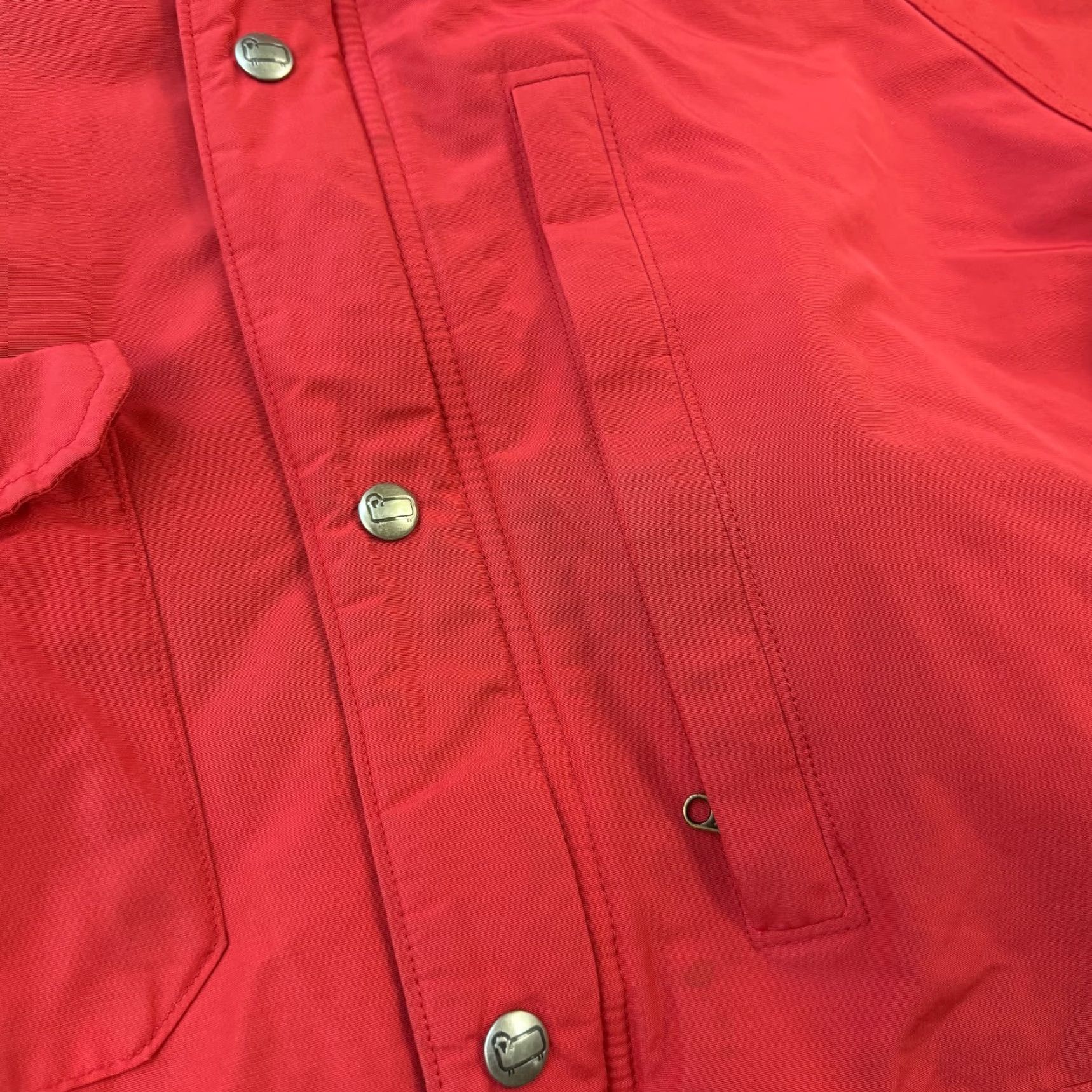 Vintage VINTAGE Woolrich Jacket Womens L Red Hooded Full Zip Pockets Wool Lined Woolrich Rain Coat Outdoor USA Red Woolrich Jacket Womens L Size L / US 10 / IT 46 - 4 Thumbnail