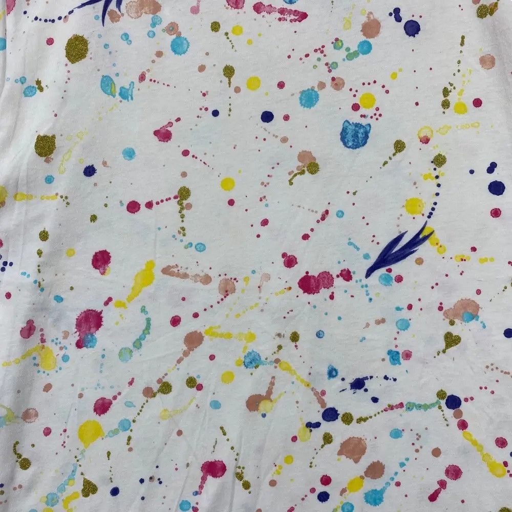 Tsumori Chisato TSUMORI CHISATO Colourful Paint Splatter Design Tee Shirt Size US M / EU 48-50 / 2 - 2 Thumbnail