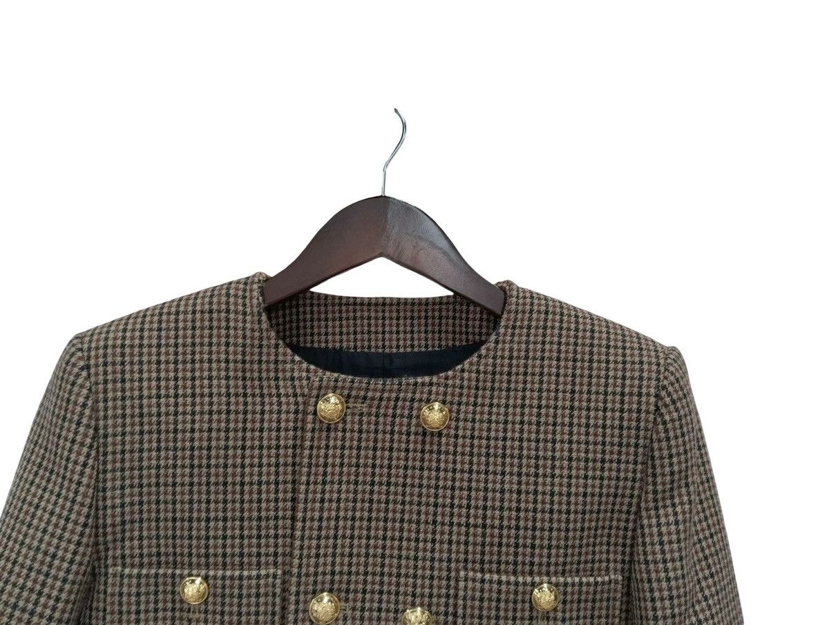 Celine Celine Chelsea jacket with 8 buttons double houndstooth wool Size XS / US 0-2 / IT 36-38 - 3 Thumbnail