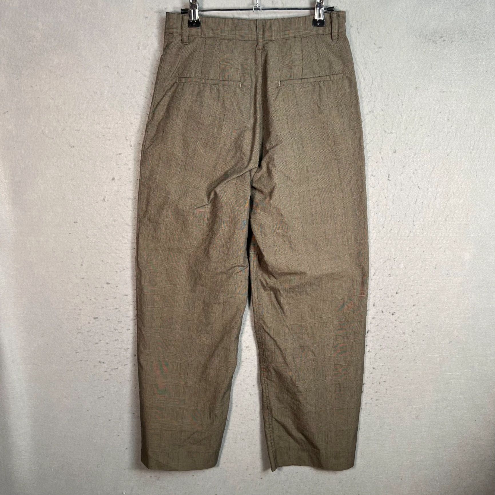 Wood Wood VINTAGE Wood Wood Althea Trousers Brown Plaid Pattern Cotton Blend Women’s Size 36 Size 25" / US 0 / IT 36 - 2 Thumbnail