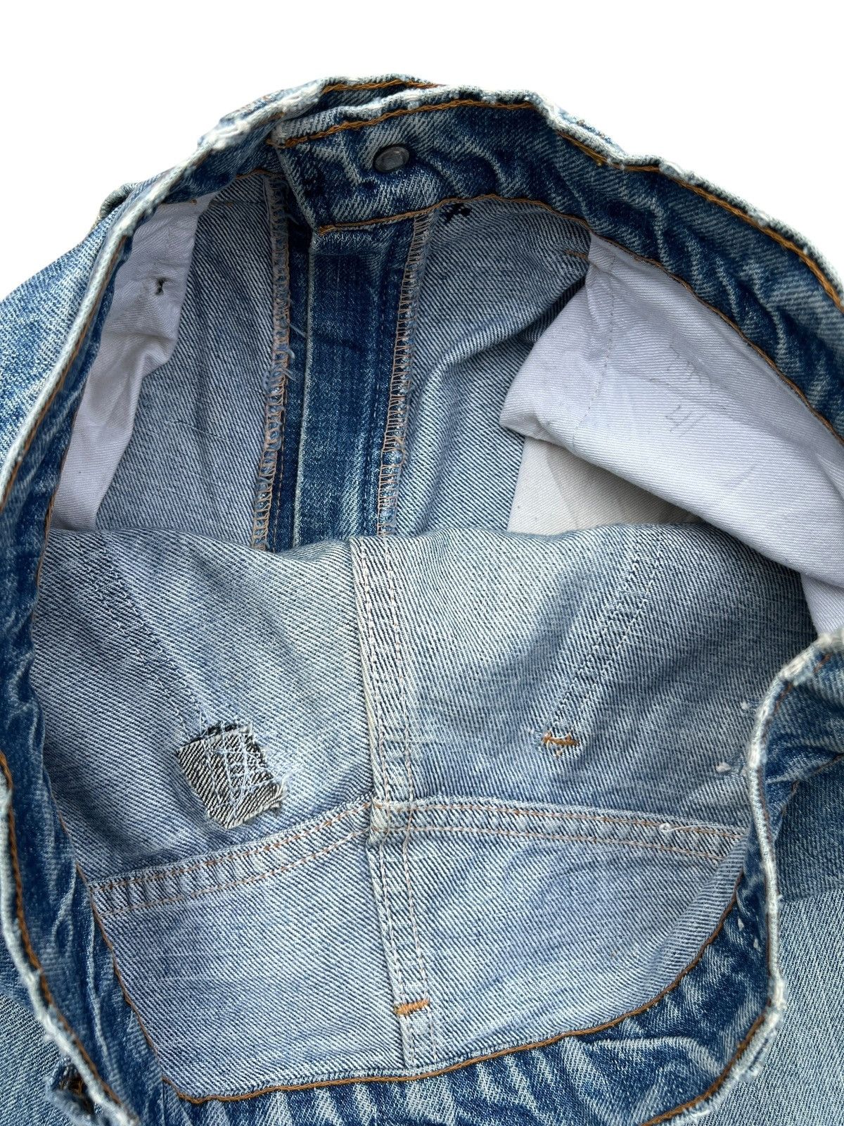 Levi's Vintage 60s Levis 646 Bootcut Distressed Denim Jeans 32x31 Size US 32 / EU 48 - 10 Thumbnail