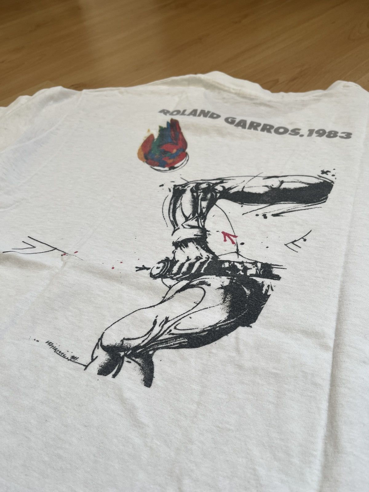 Vintage Roland Garros 1983 vintage tee Size US XL / EU 56 / 4 - 7 Thumbnail