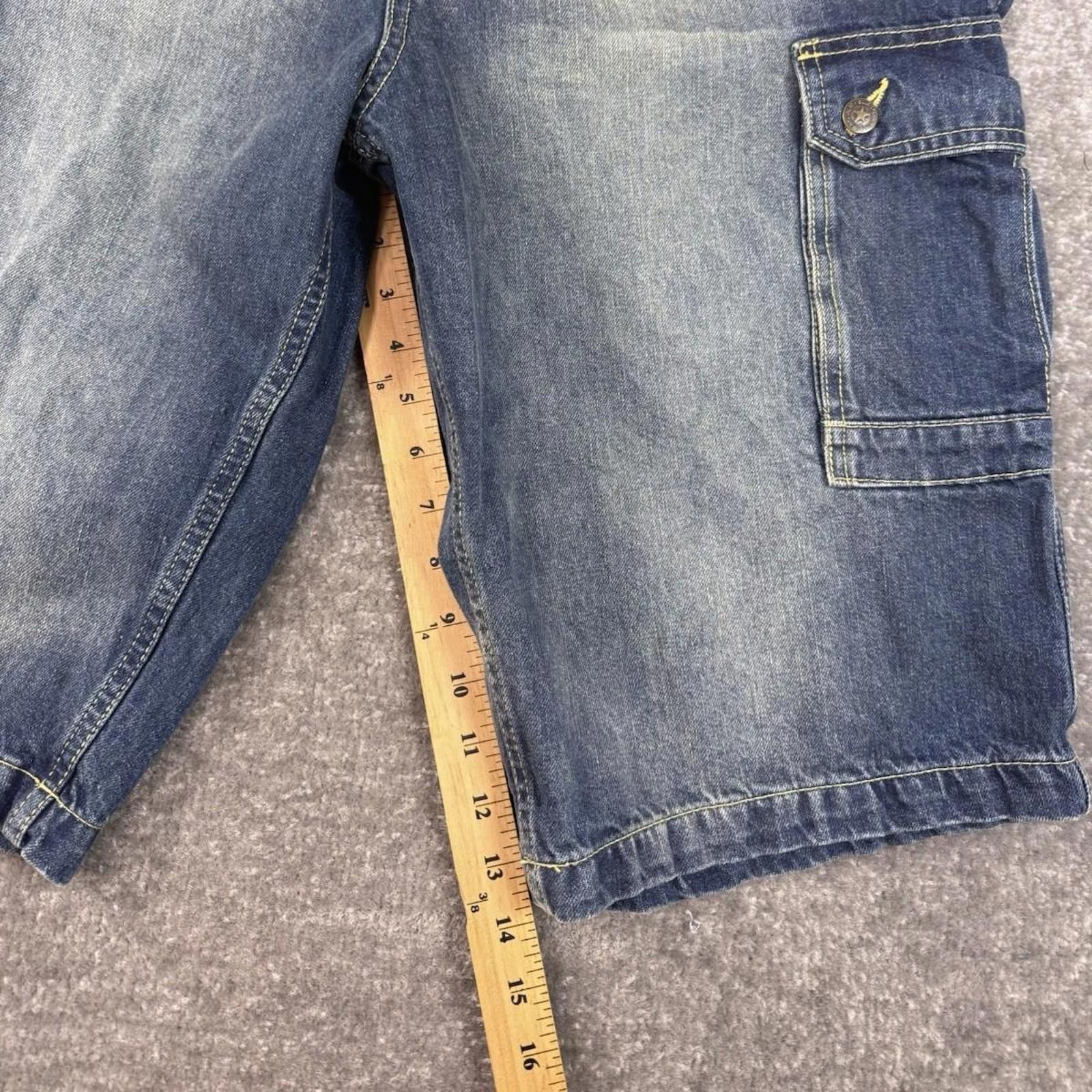 Other Liberty Blues Cargo Shorts Mens 38 Tall Denim Stretch Baggy Size US 38 / EU 54 - 5 Thumbnail