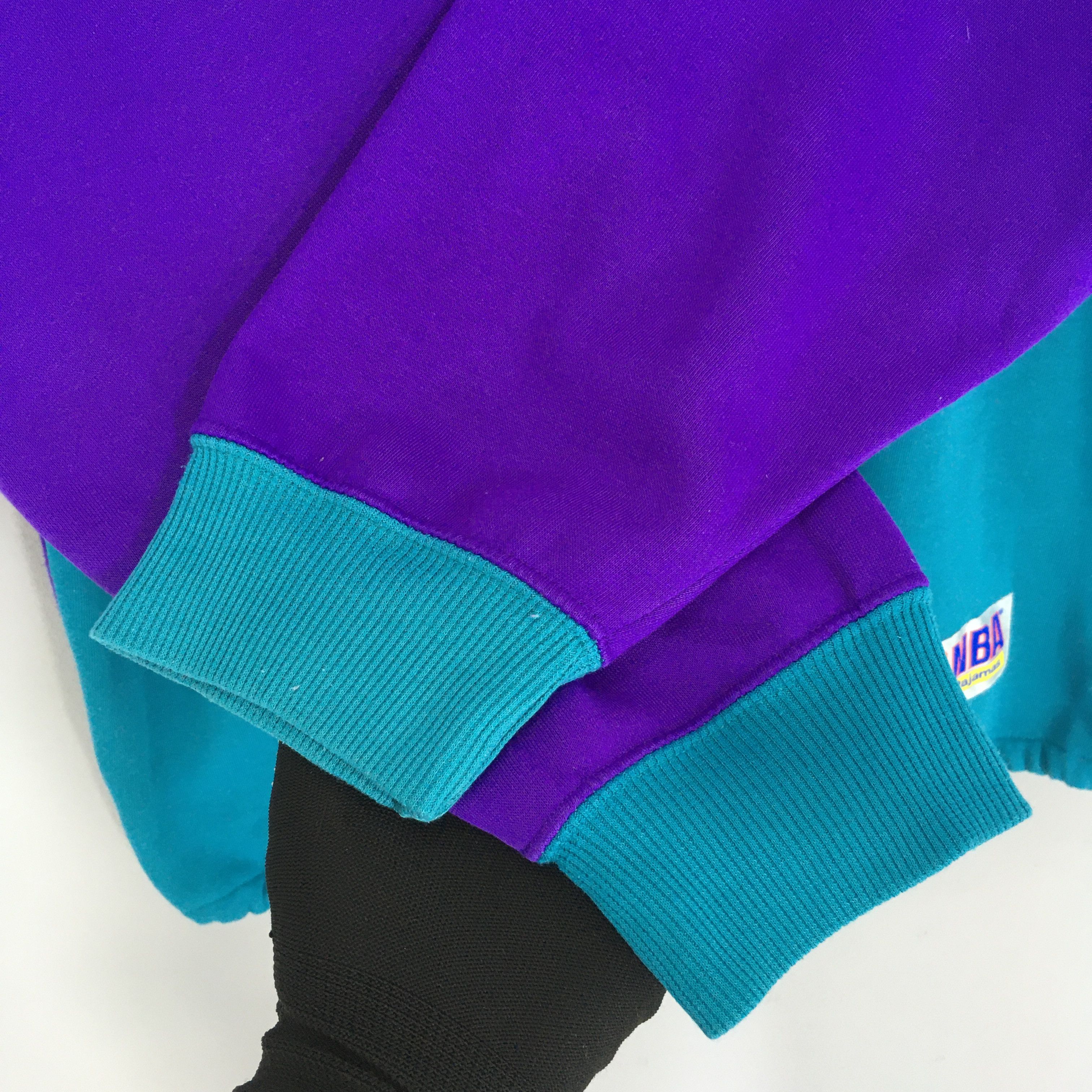 Logo Athletic × NBA × Vintage Vintage 90s Charlotte Hornets NBA Sweatshirt Medium Size US M / EU 48-50 / 2 - 4 Thumbnail