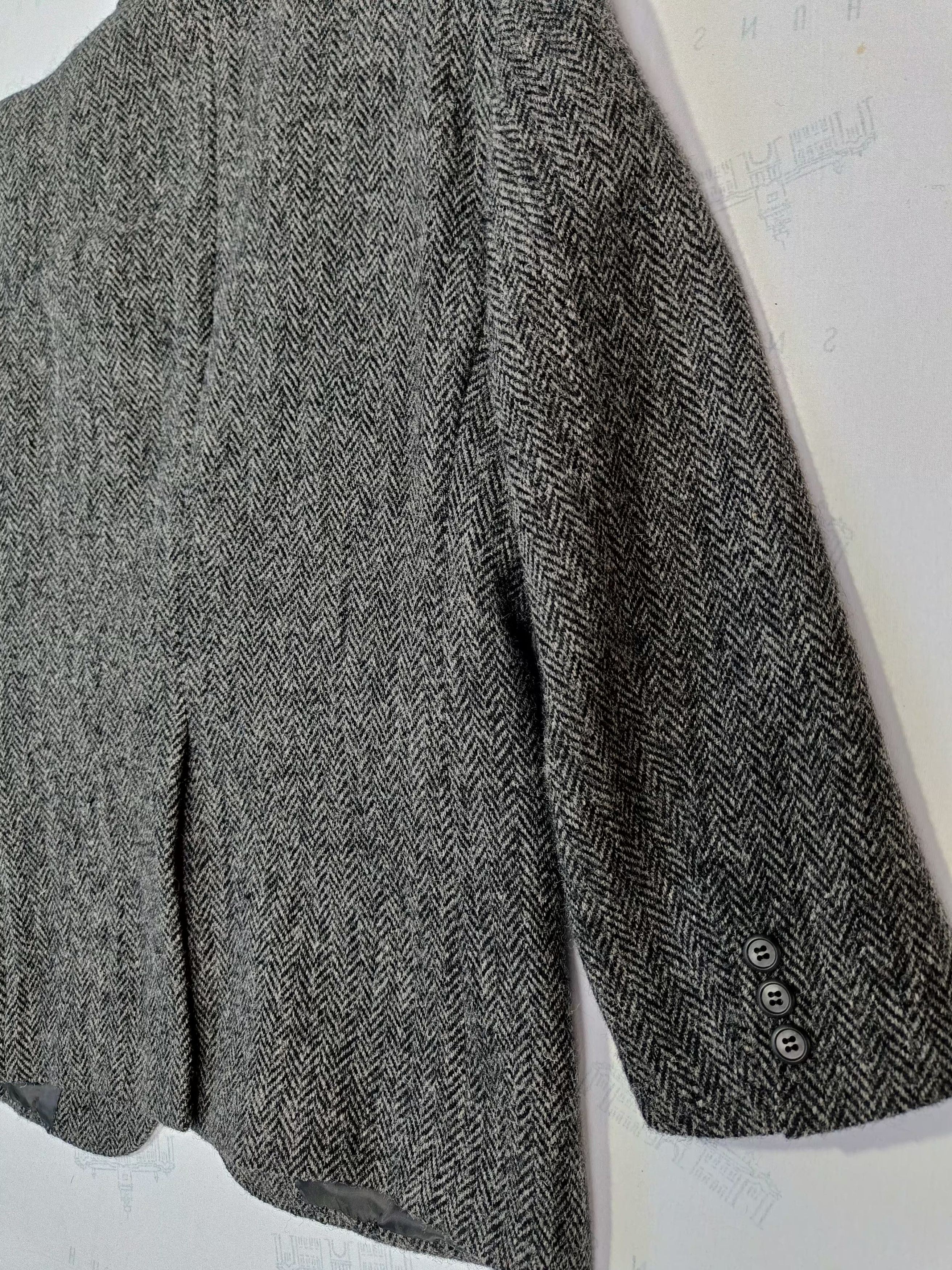 Harris Tweed Beautiful Harris Tweed Hand Woven Men's Wool Blazer Size 38L - 12 Thumbnail