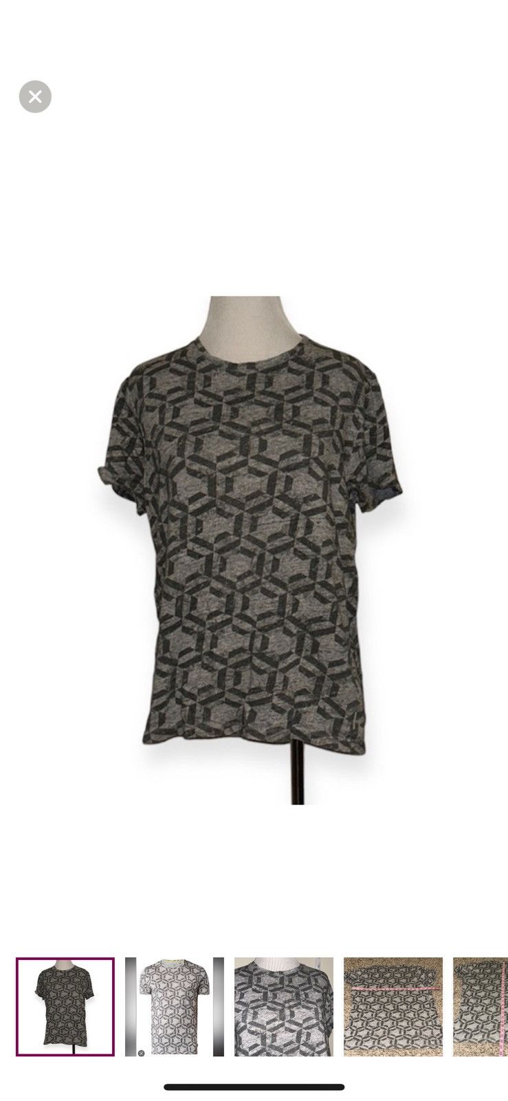 Ted Baker Ted baker mens Mitch hexagon‎ print tee size 3 Size US M / EU 48-50 / 2 - 1 Thumbnail