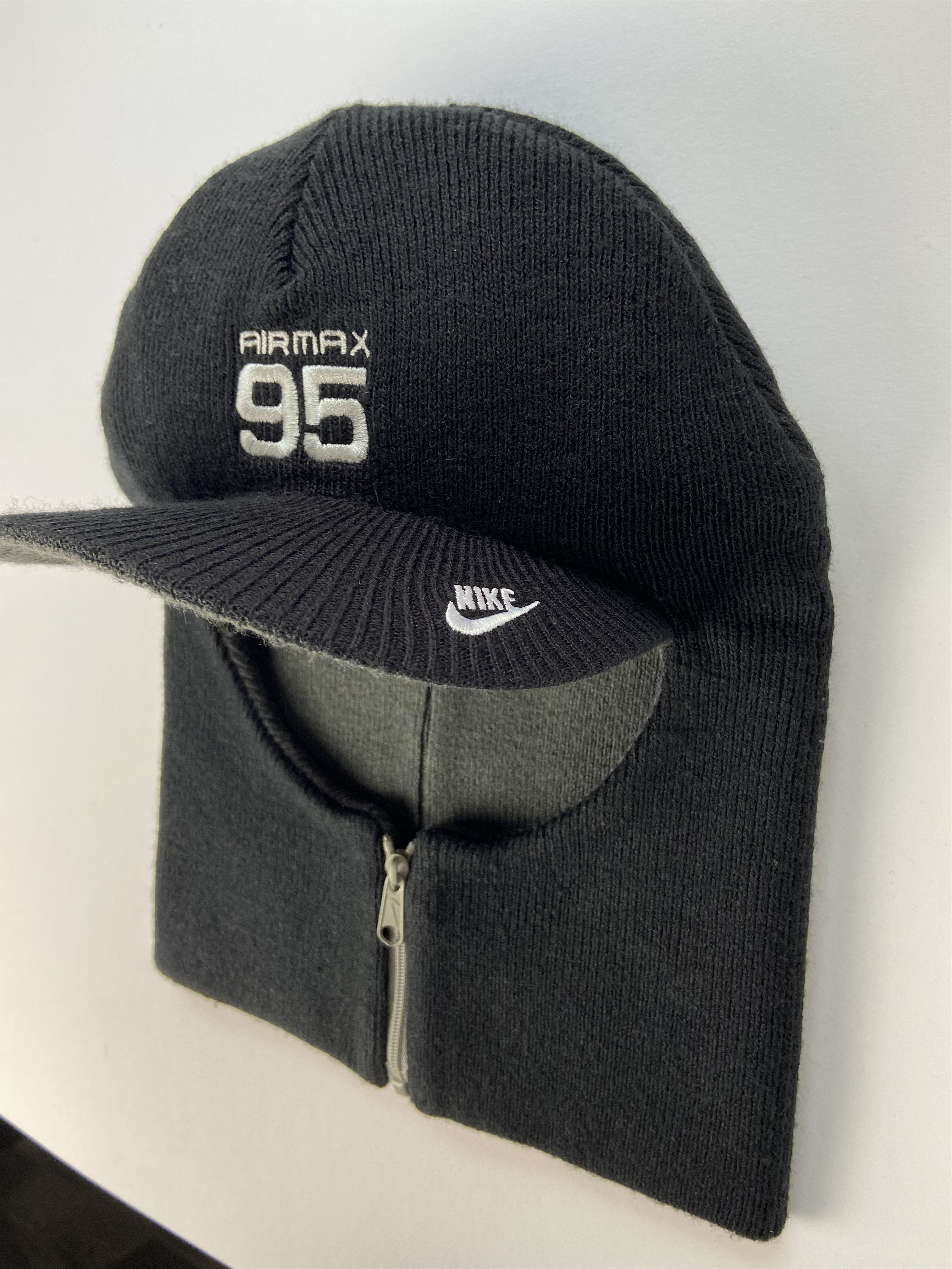 Nike × Vintage Rare Nike Air Max 95 Balaclava Style Hat 🔥 Size ONE SIZE - 1 Thumbnail
