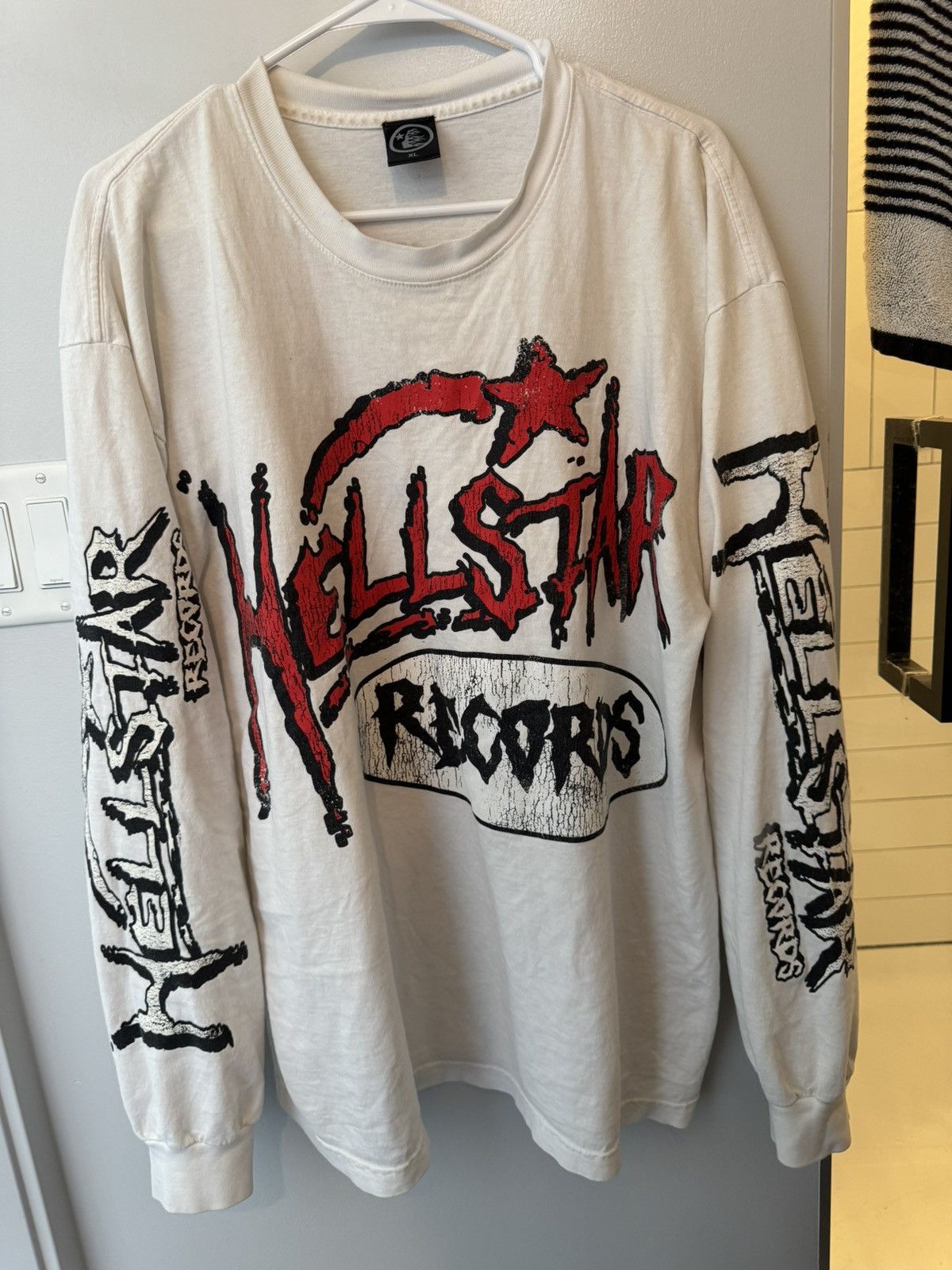 HELLSTAR Hell Star Records Long Sleeve Shirt Size US XL / EU 56 / 4 - 1 Thumbnail