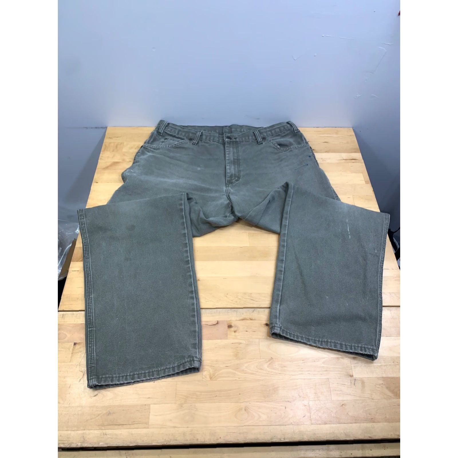 Dickies VINTAGE Dickies Jeans Men 36x30 Denim Blue 5-Pocket Logo Cotton Straight Workwear 12993 Size US 36 / EU 52 - 6 Thumbnail