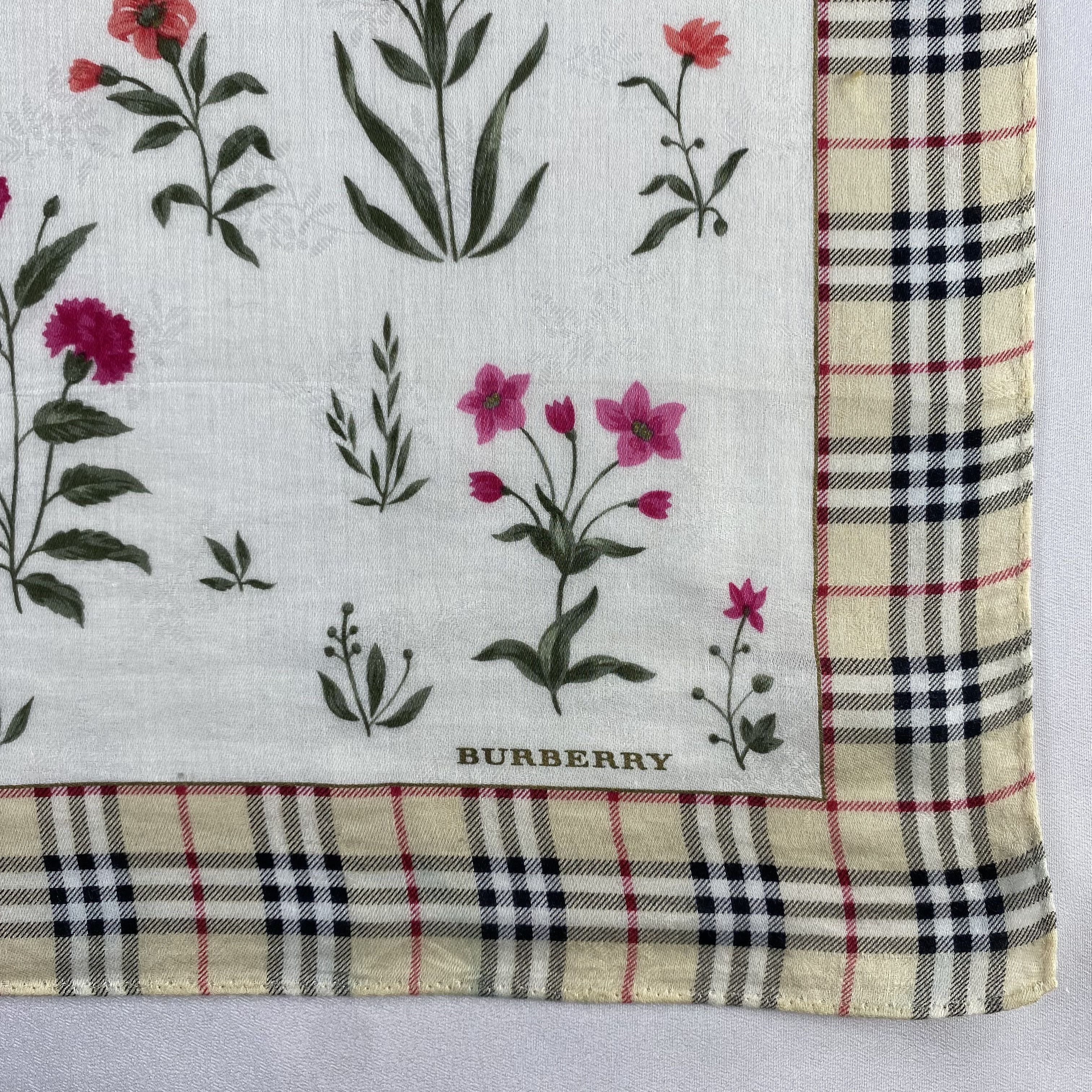 Burberry × Vintage Burberry Handkerchief / Neckerchief / Bandana-P1895 Size ONE SIZE - 3 Thumbnail