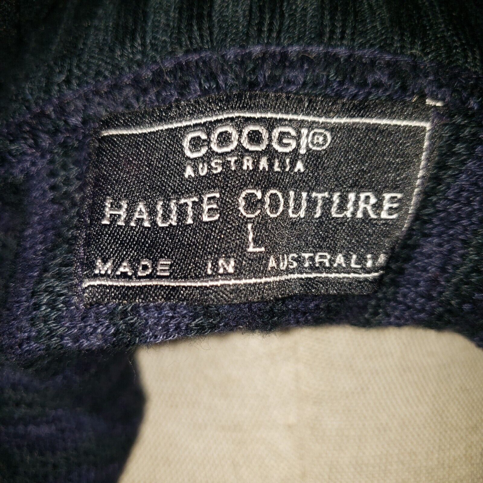 Coogi COOGI Sweater Navy Blue XL Size US L / EU 52-54 / 3 - 3 Thumbnail
