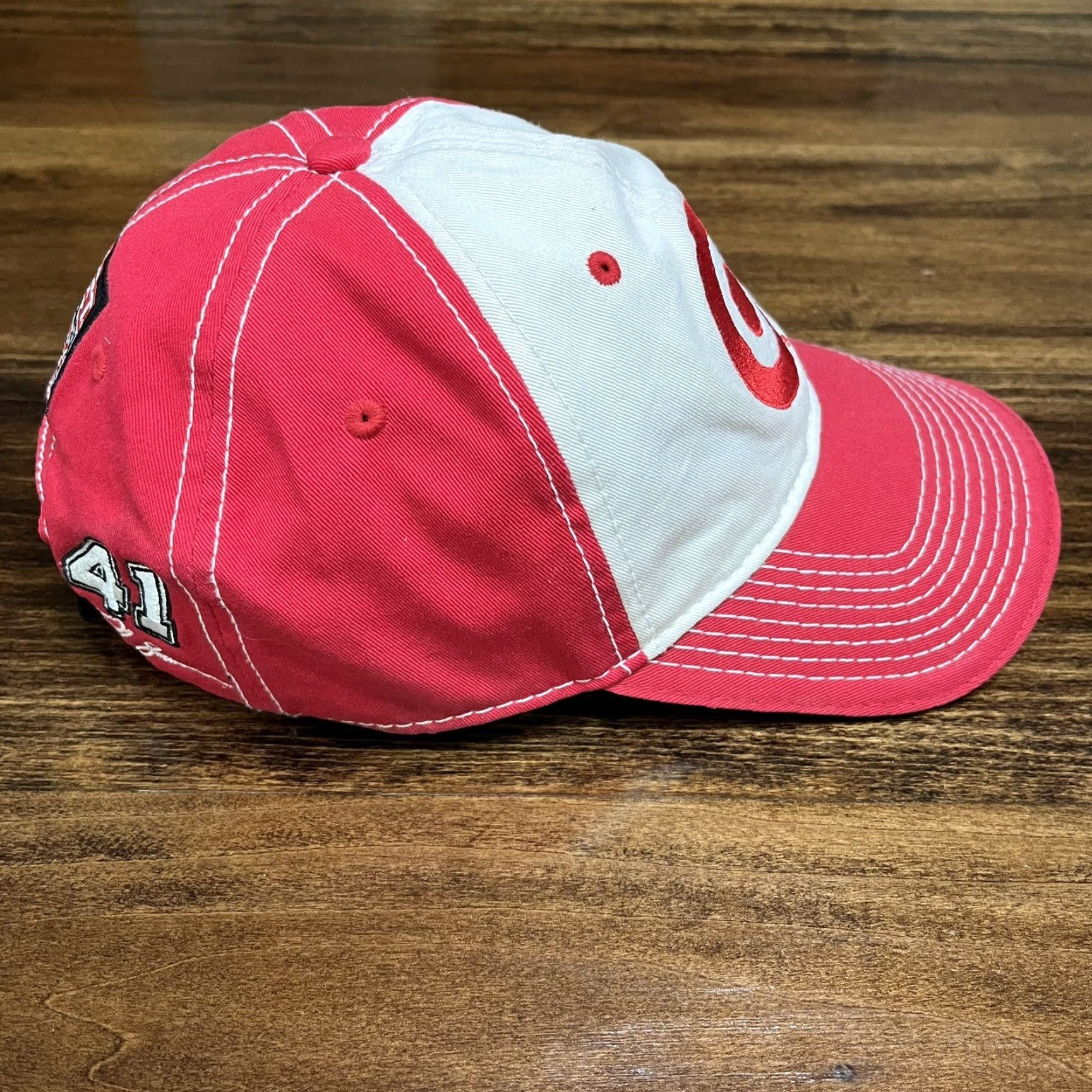Chase Authentics Chase Authentics Target Racing Hat Cap Chip Ganassi Felix Sabates #41 Strap Back Baseball Cap Mens White USA, Vintage? No Size ONE SIZE - 6 Thumbnail