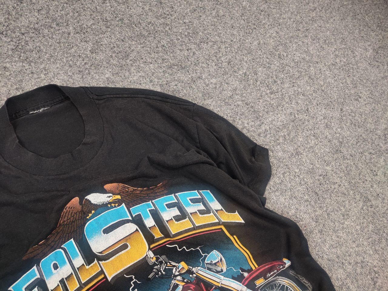 Harley Davidson 80's Harley-Davidson Real Steel Heritage Softail T-shirt Tee Size US M / EU 48-50 / 2 - 15 Thumbnail
