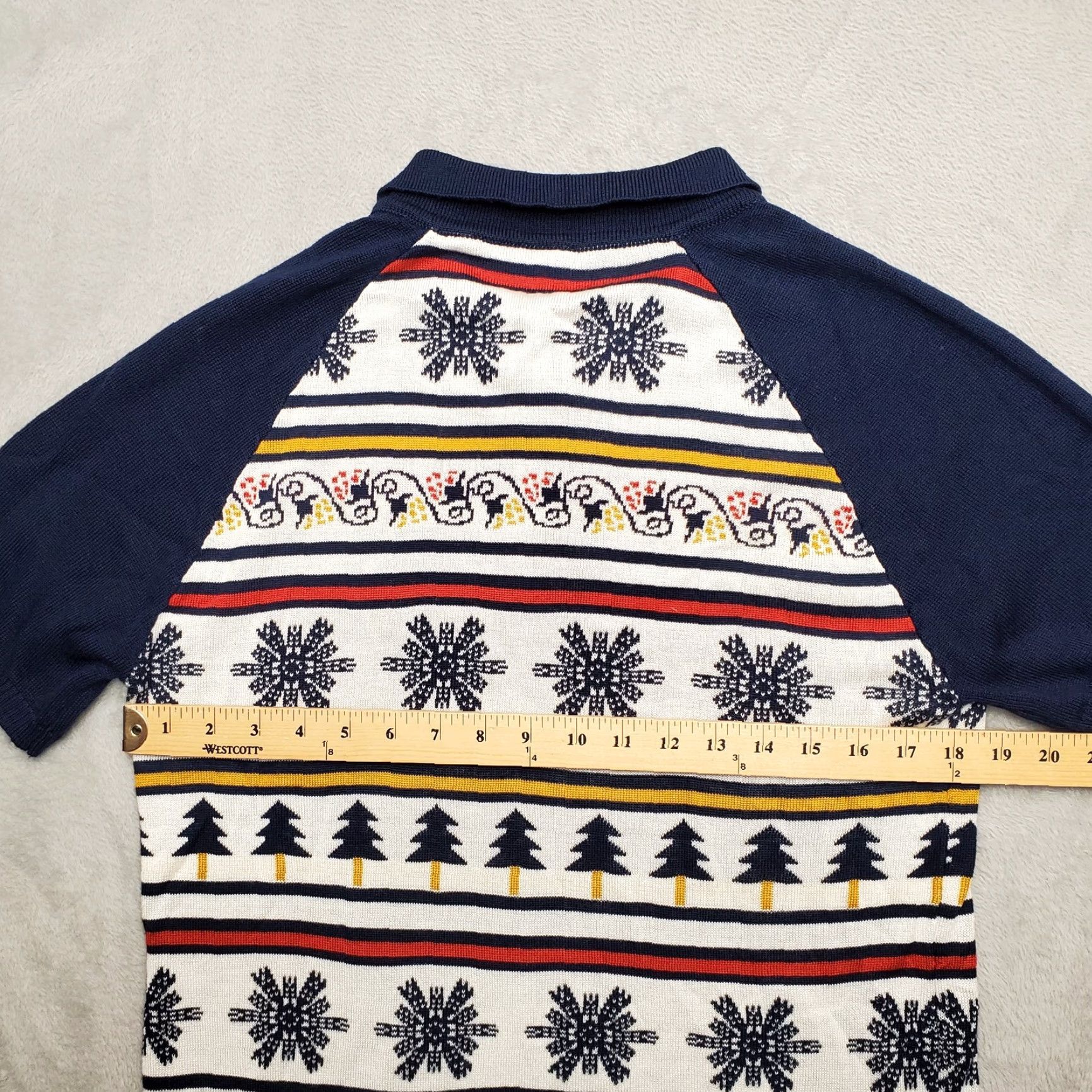 Vintage Miller Lite Ugly Christmas Sweater Men M Blue Pullover Casual Knit Crew Neck Fair Isle Logo Holiday Weekend Vintage? Size US M / EU 48-50 / 2 - 4 Thumbnail