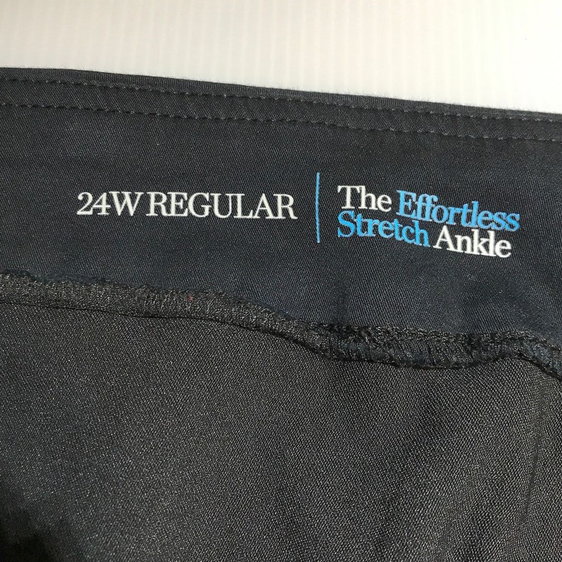 Croft & Barrow Croft & Barrow Black High-Rise Ankle Pants 24W Regular Size 24" / US 00 / IT 34 - 4 Thumbnail