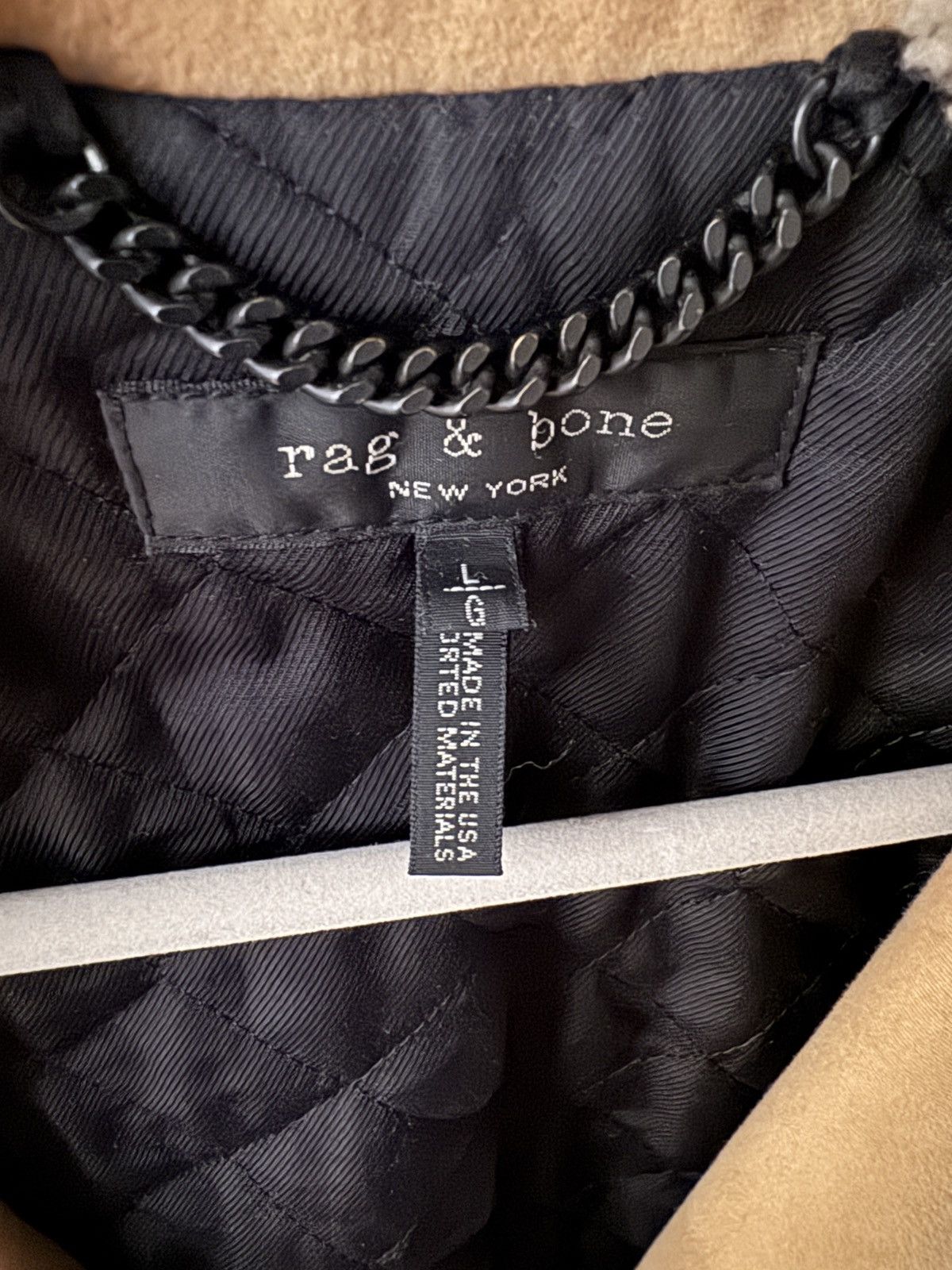 Rag & Bone Rag & Bone Suede Matthew Jacket in Camel Tan Size L #C4608 Size US L / EU 52-54 / 3 - 6 Thumbnail