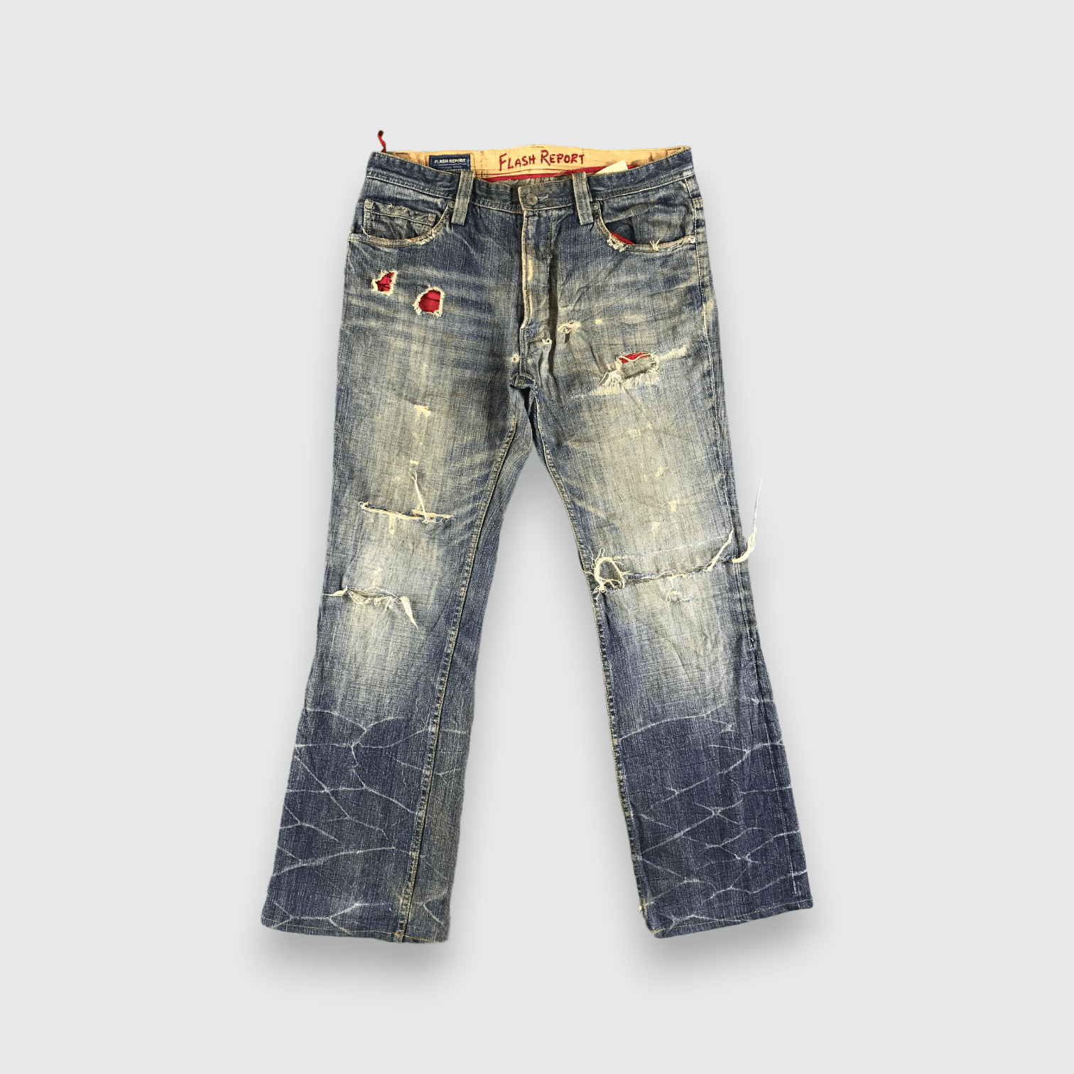 Vintage Vintage Flash Report Jeans-J3878 Size US 35 - 1 Thumbnail