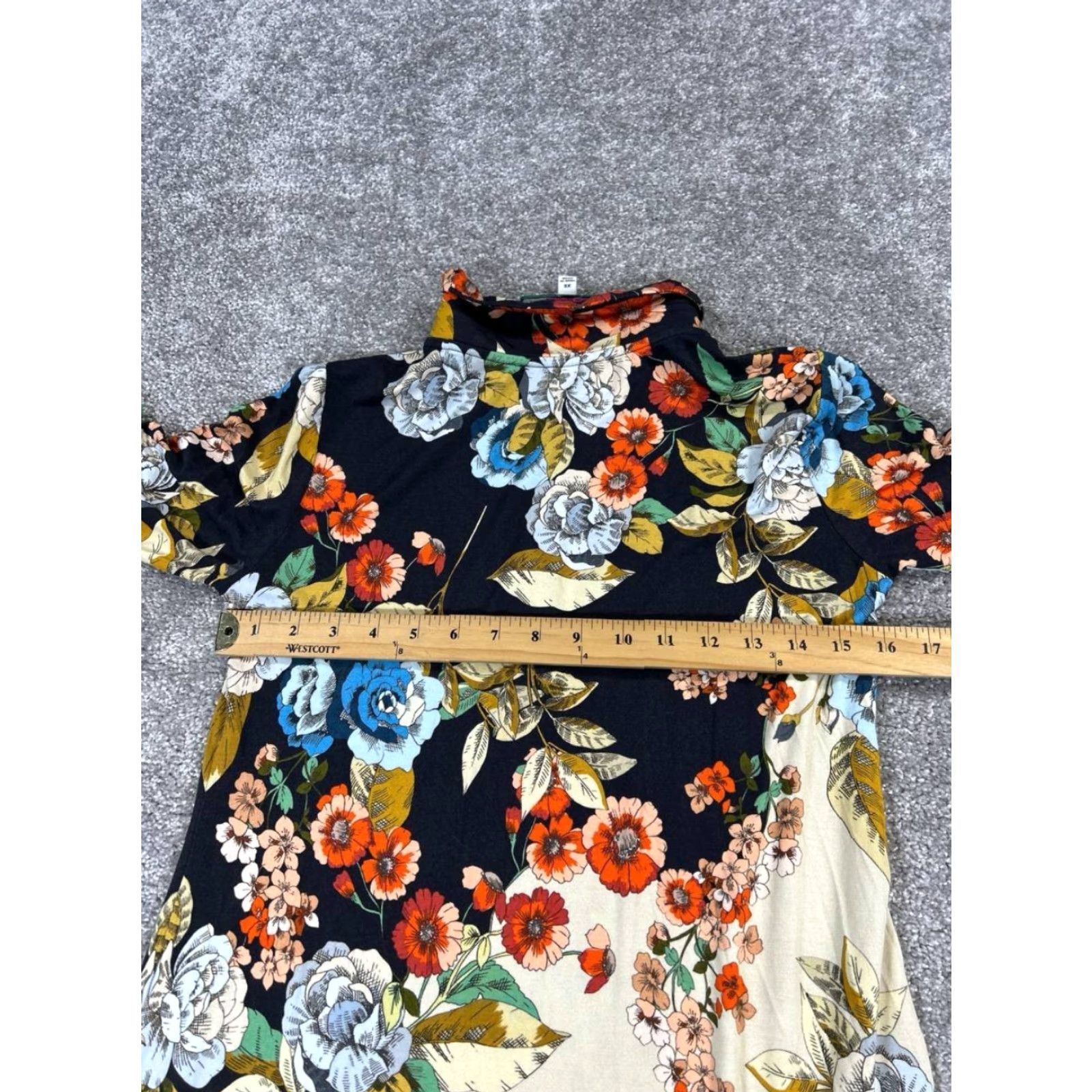 Johnny Was Johnny Was Shirt Dress Womens XS Blue Orange Beige Floral Shirt Dress Womens XS Blue Floral Size XS / US 0-2 / IT 36-38 - 5 Thumbnail