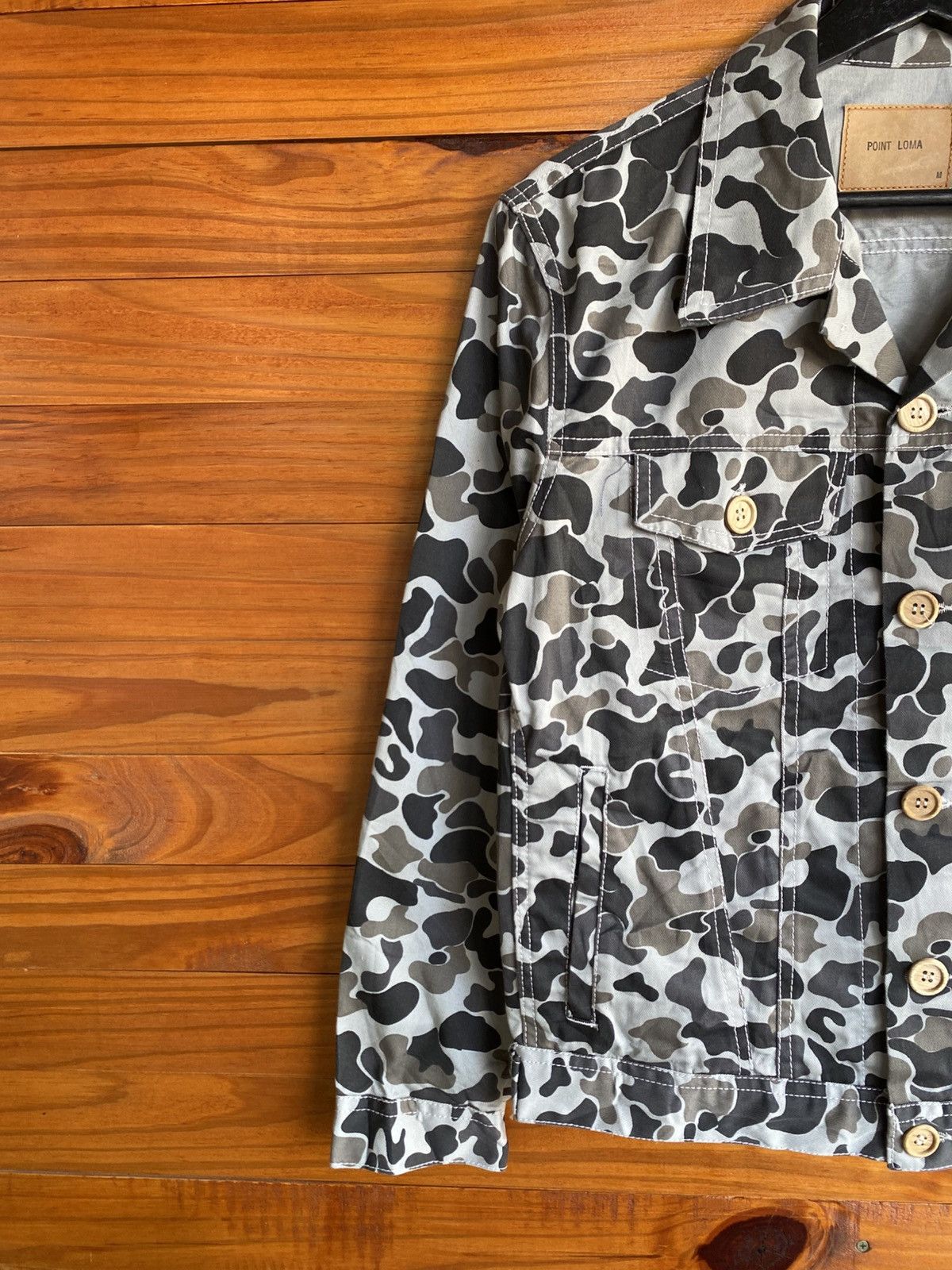 Japanese Brand Point Loma Grey Camouflage Jacket Trucker Japan Market Size US M / EU 48-50 / 2 - 8 Thumbnail