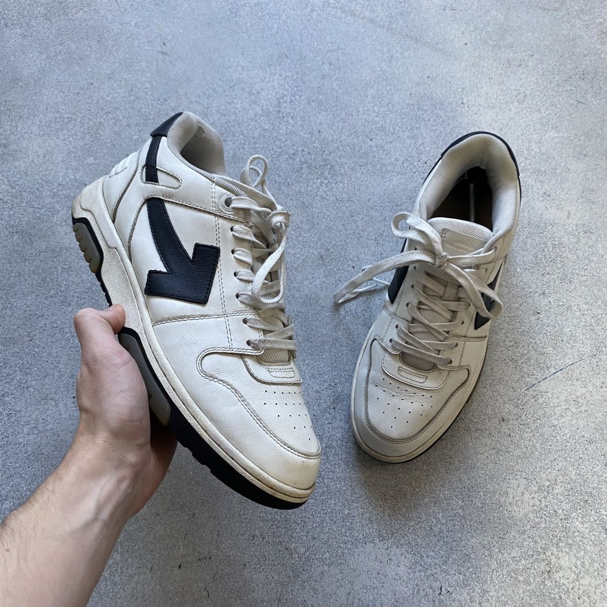 Off-White OFF WHITE Office Sneaker White Black Size US 10 / EU 43 - 1 Thumbnail