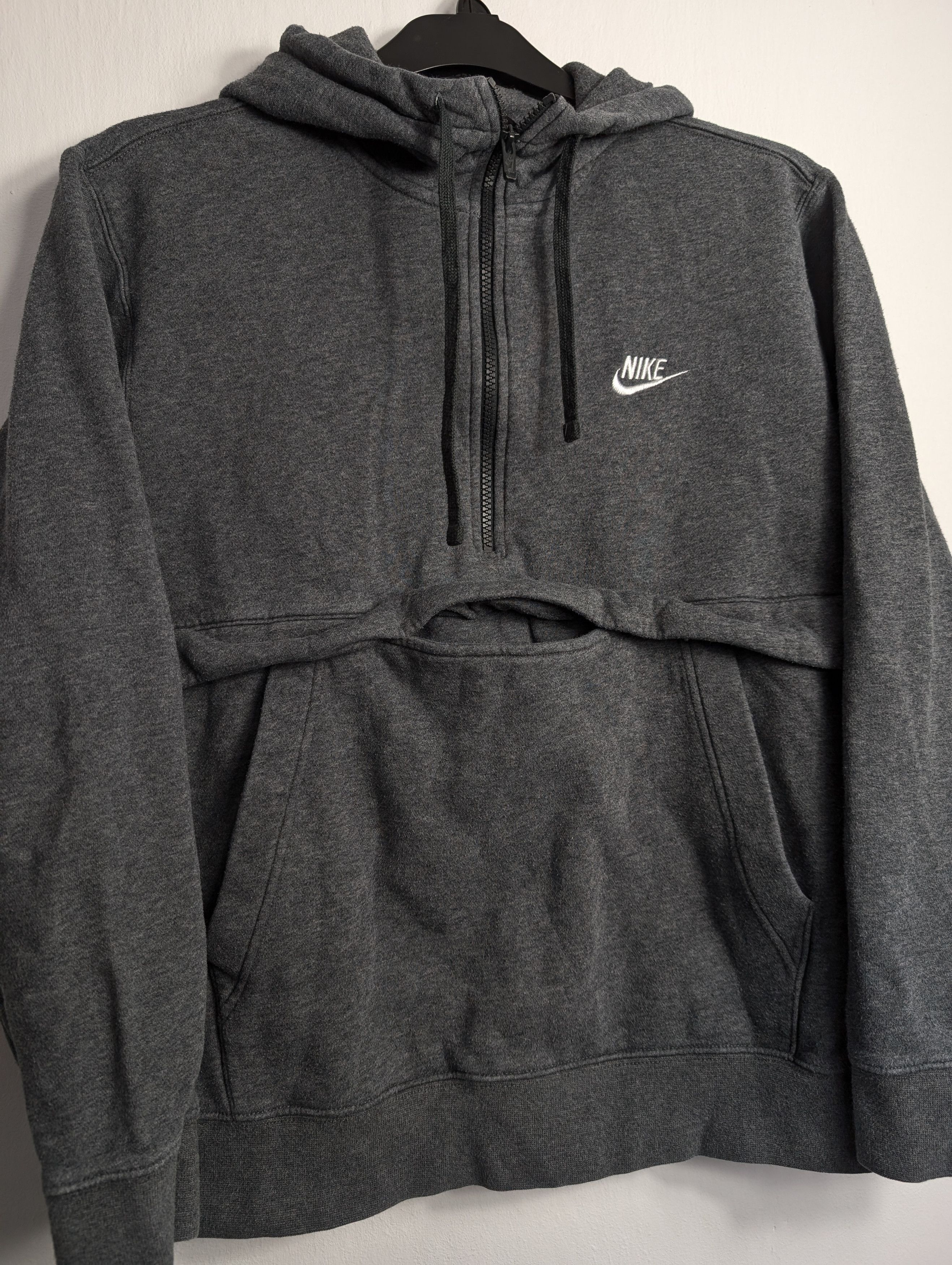 Nike Grey Nike Hoodie Front Pocket Size US M / EU 48-50 / 2 - 3 Thumbnail