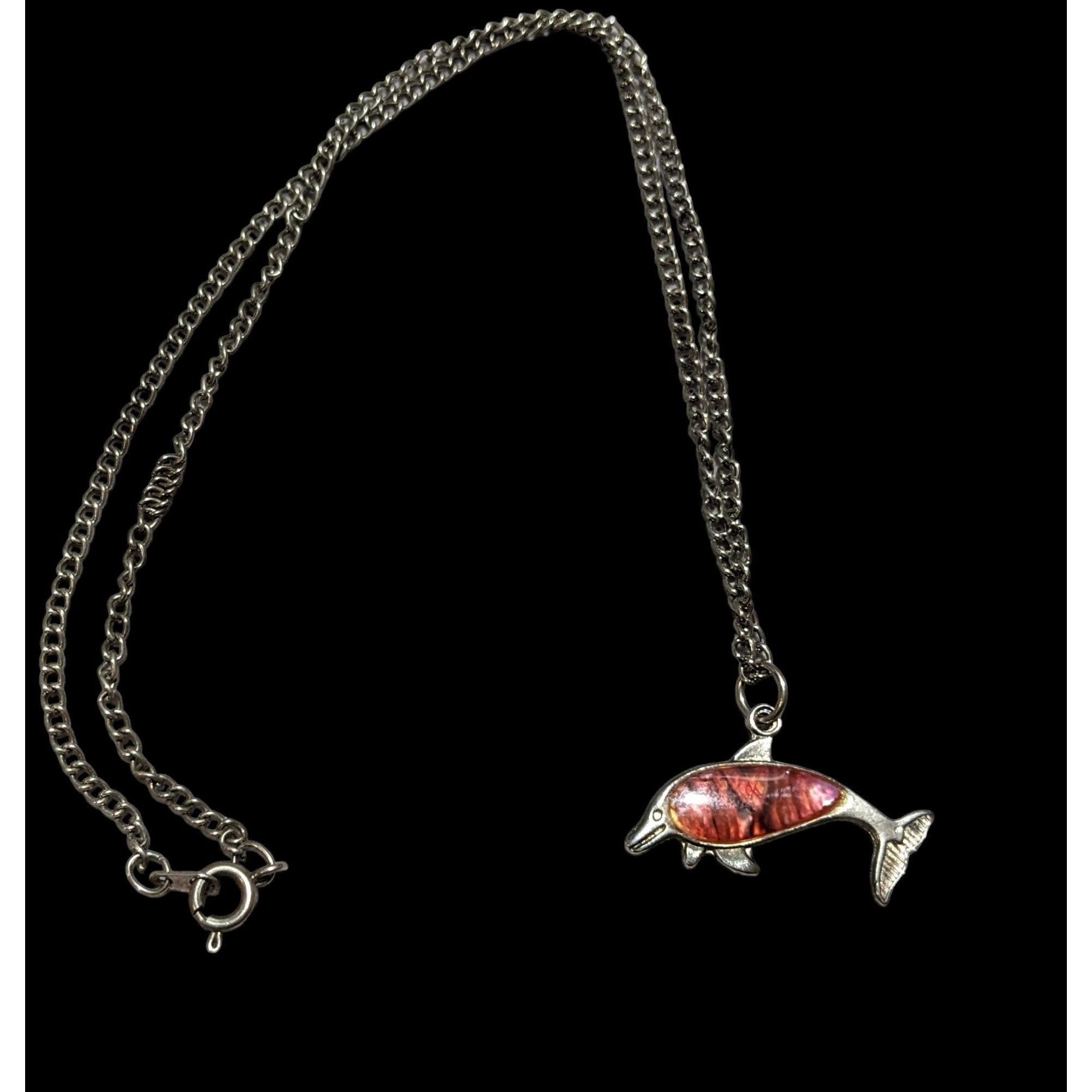 Other Pink Shell Dolphin Necklace Size ONE SIZE - 1 Thumbnail
