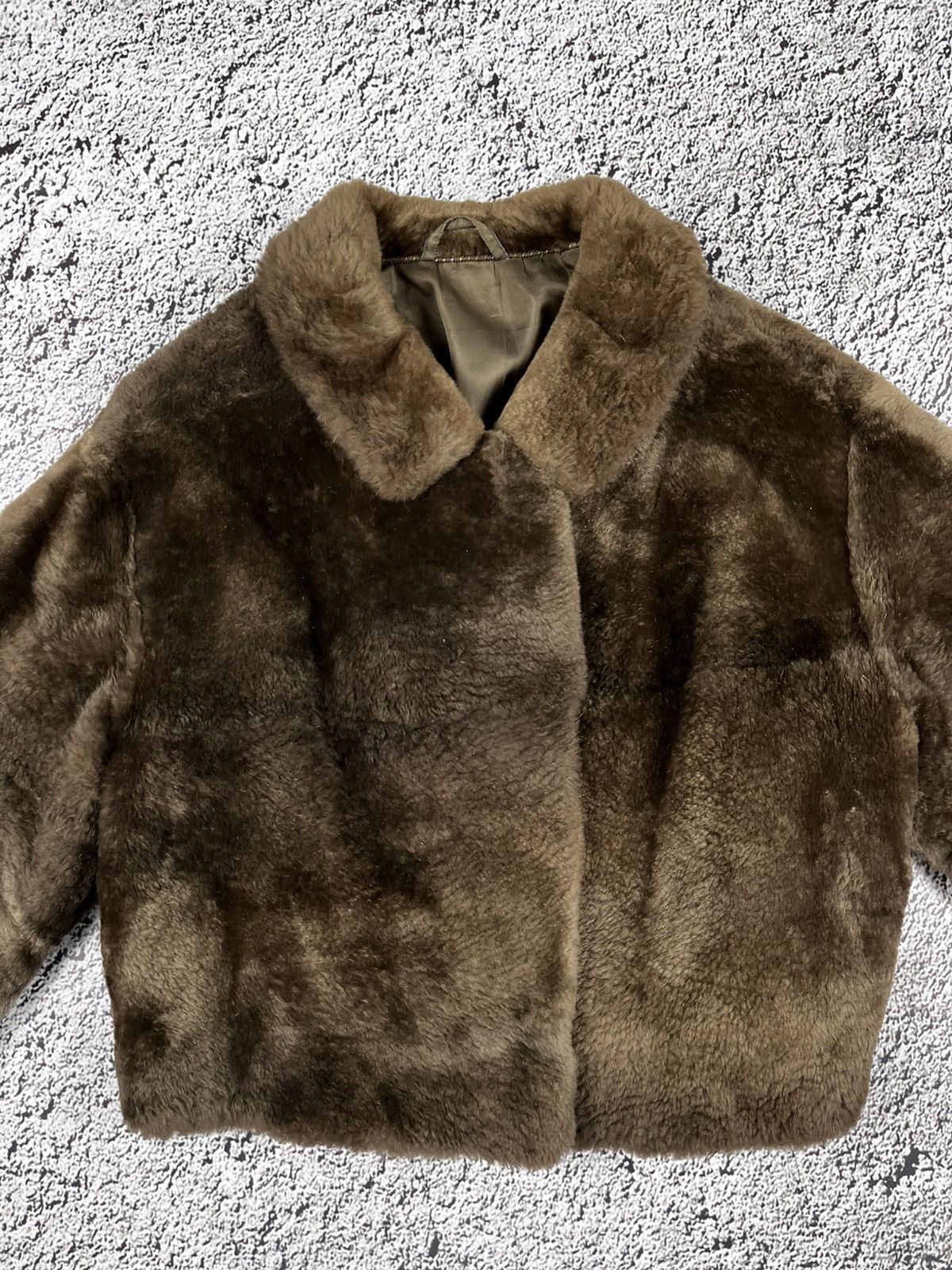 Vintage Vintage Y2K real Fur cropped coat jacket AvantGarde 0Os Size S / US 4 / IT 40 - 4 Thumbnail