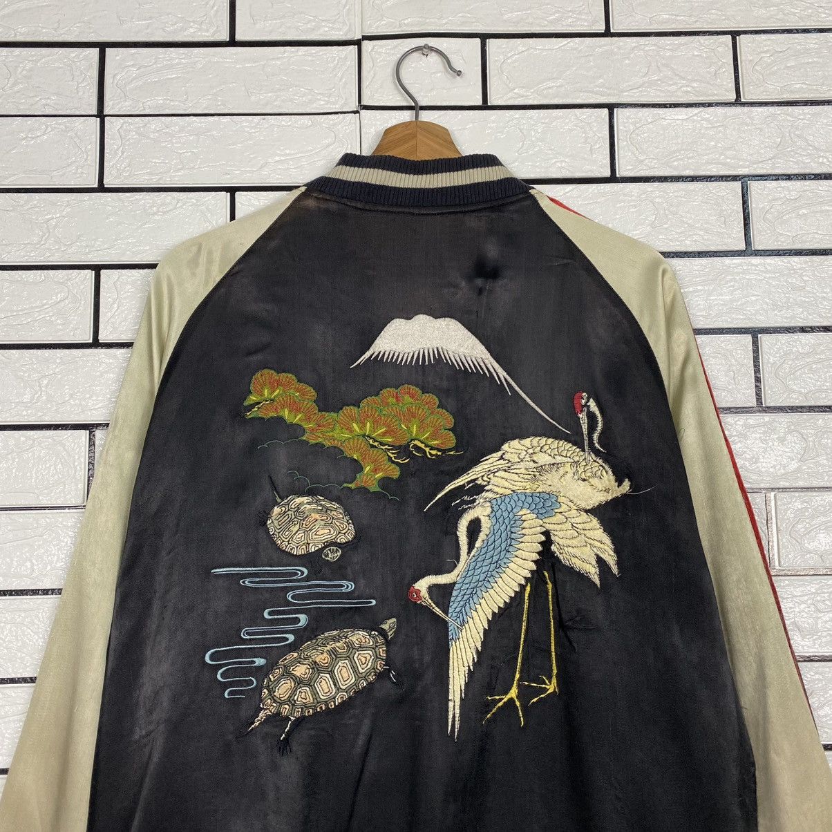 Japanese Brand 🔥Vintage Reversible Souvenir Sukajan Jacket Embroidery Toyo Size US L / EU 52-54 / 3 - 11 Thumbnail