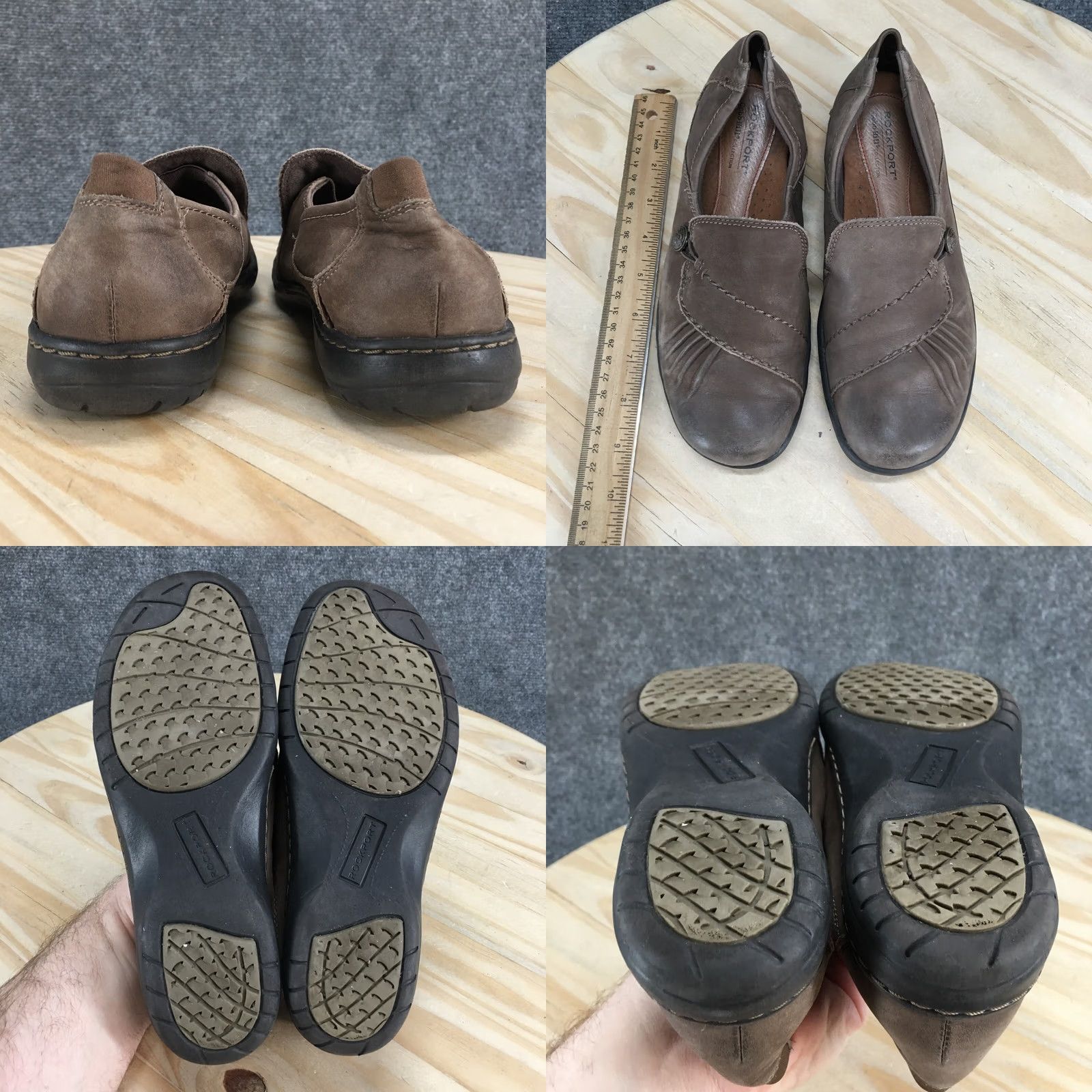Rockport Rockport Cobb Hill Loafer Womens 6.5M Brown Penfield Paulette Nubuck CG8932 Casual Shoes Ladies Brown Footwear Size US 7 / IT 37 - 8 Thumbnail