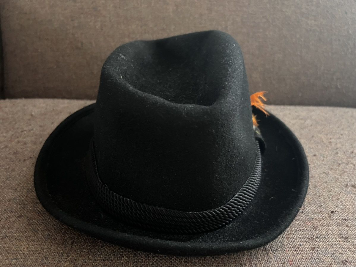 Bape Bathing Ape Teriyaki Source Black Fedora Feather Hat Size ONE SIZE - 2 Thumbnail