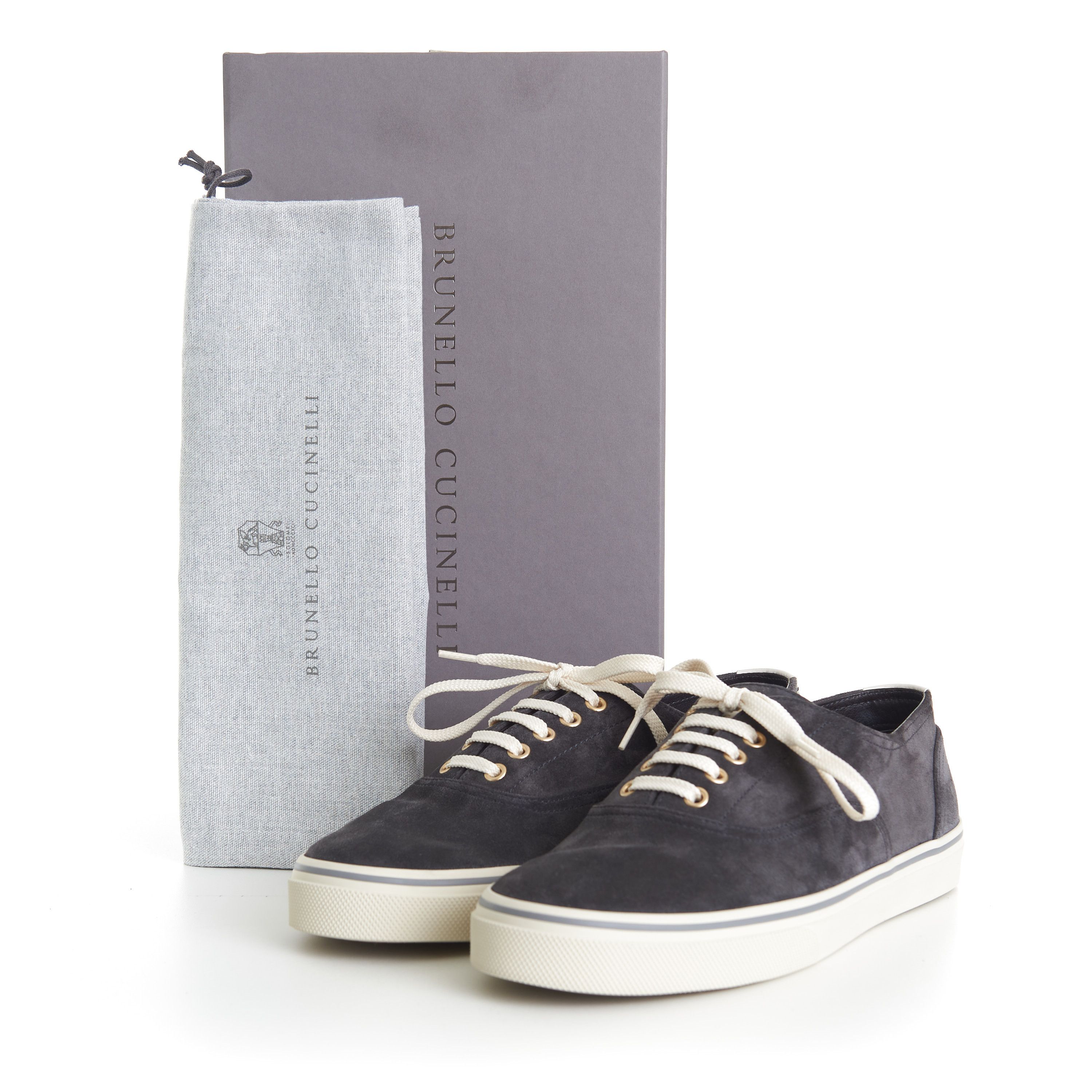 Brunello Cucinelli Reversed Calfskin Sneakers Size US 7 / EU 40 - 12 Thumbnail