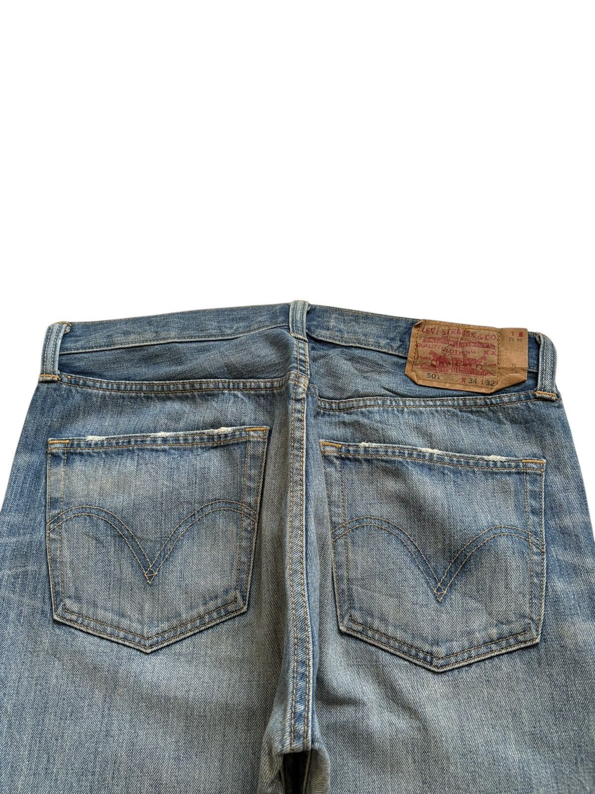 Levi's Vintage 90s Levis 501 Mud Wash Distressed Baggy Jeans Size US 34 / EU 50 - 8 Thumbnail