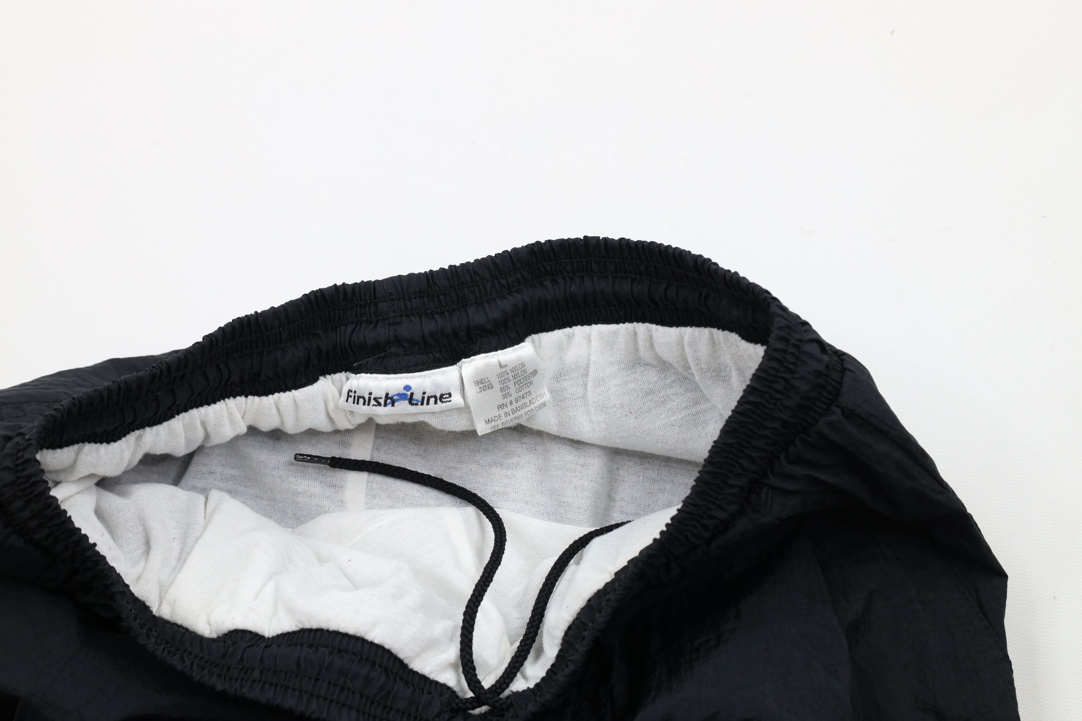 Vintage Vintage 90s Streetwear Cuffed Joggers Pants Black Nylon Size US 36 / EU 52 - 8 Thumbnail