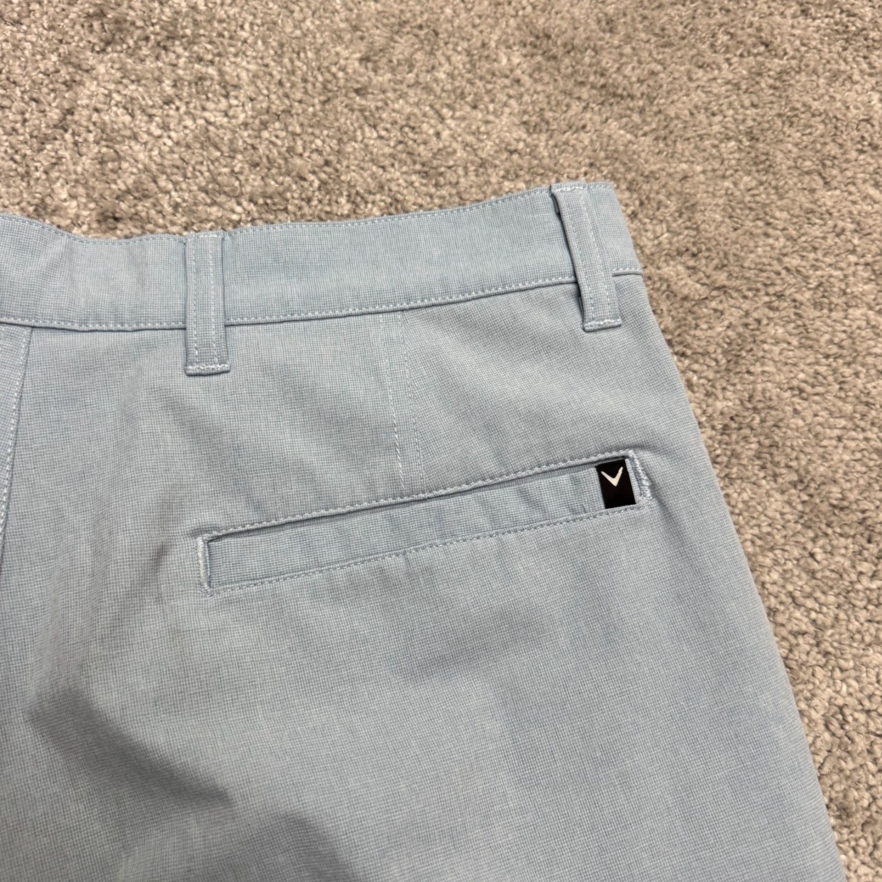 Callaway Callaway Performance Chino Shorts Mens 32 Light Blue Flat Front Activewear Golf Size US 32 / EU 48 - 4 Thumbnail