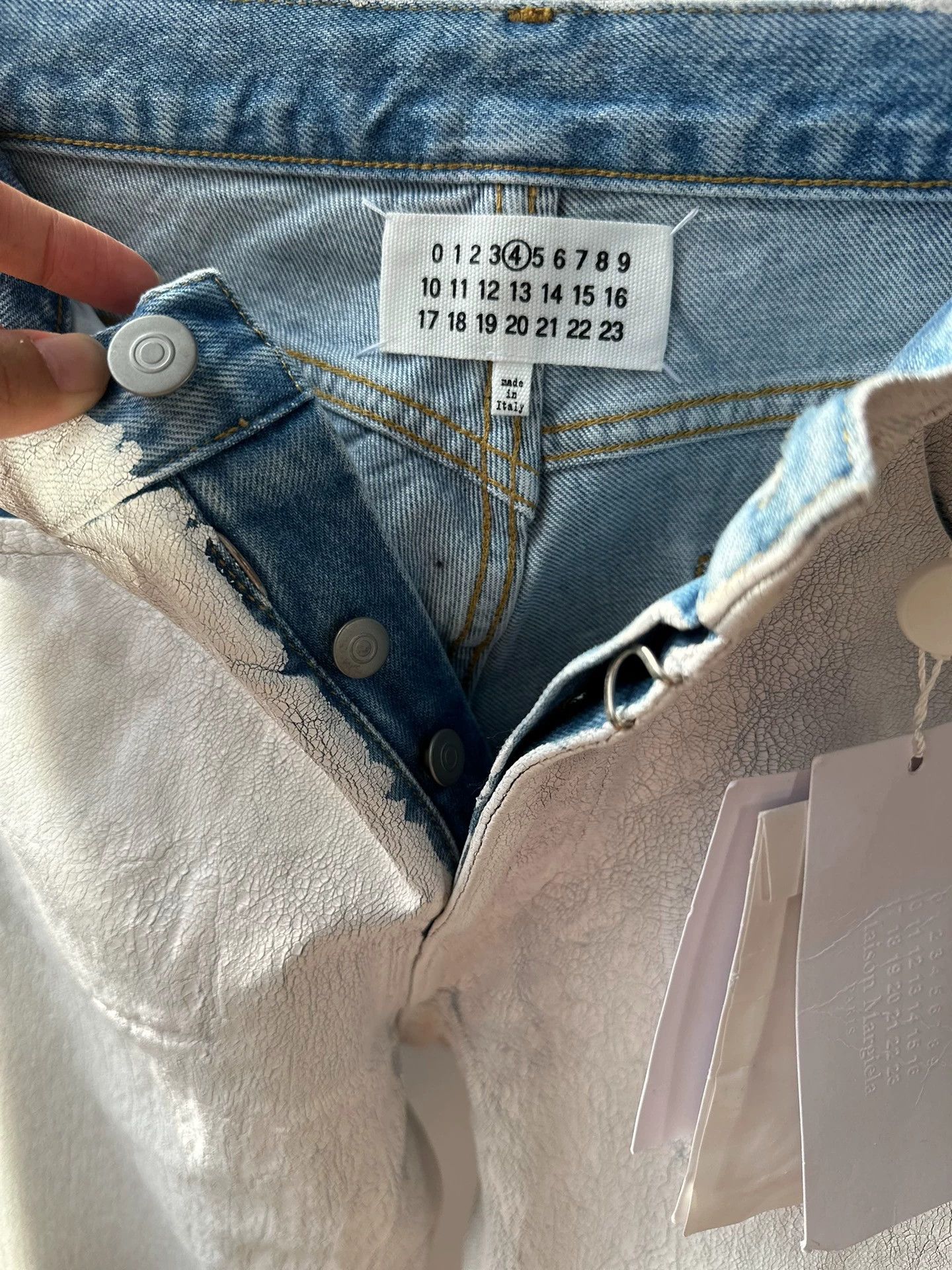 Maison Margiela Maison Margiela Coated Distressed Jeans 38 Size 26" / US 2 / IT 38 - 1 Thumbnail