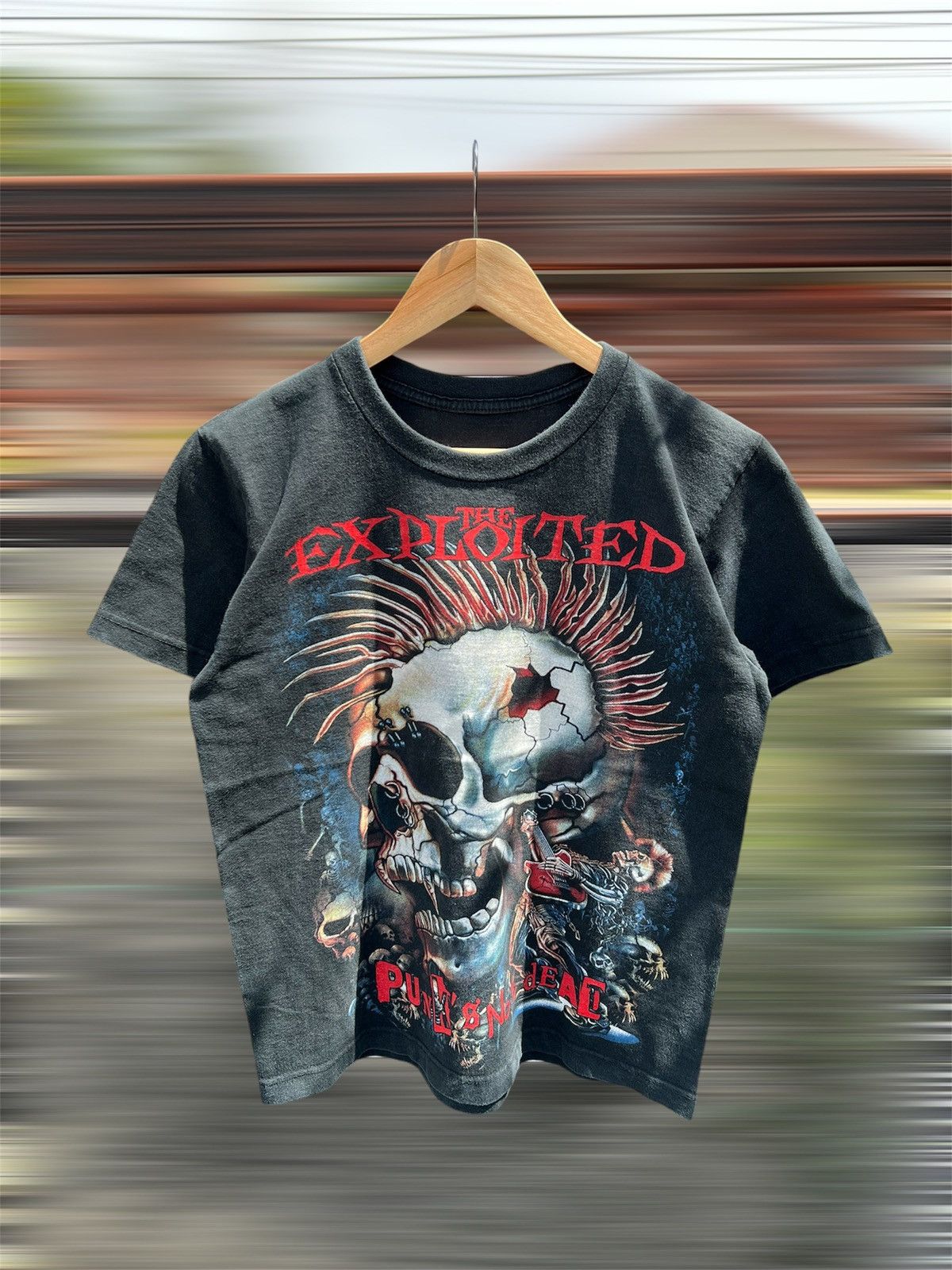 Band Tees × Vintage Rare Vintage The Exploited Fullprint Size US S / EU 44-46 / 1 - 1 Thumbnail