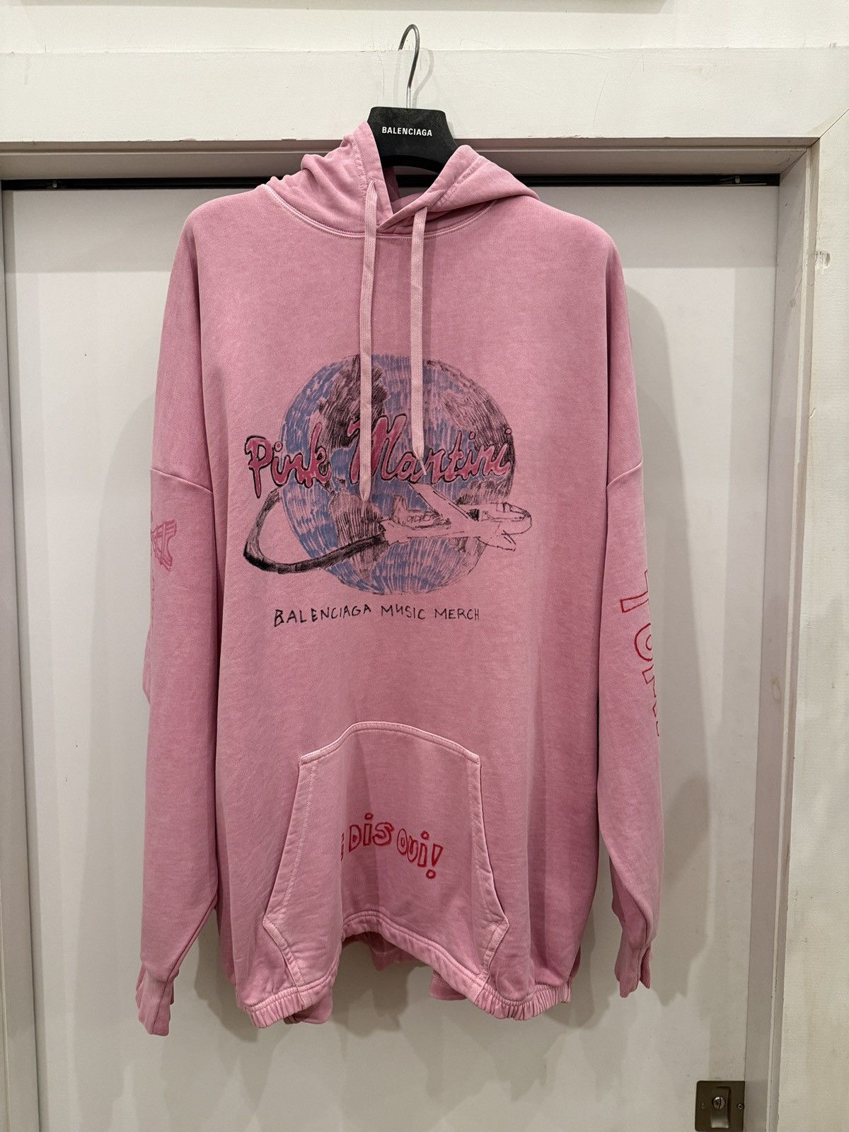 Balenciaga Limited Edition Pink Martini Hoodie Size US L / EU 52-54 / 3 - 1 Thumbnail