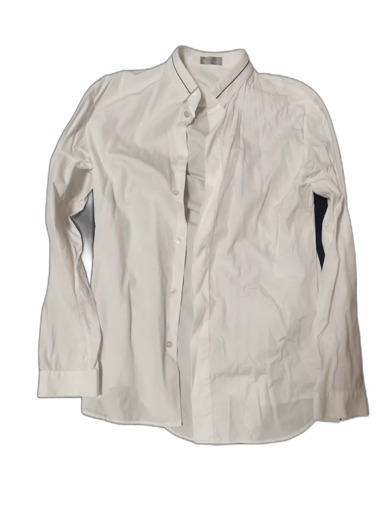 Dior Dior Homme White Long Sleeve Shirt Size US M / EU 48-50 / 2 - 1 Thumbnail