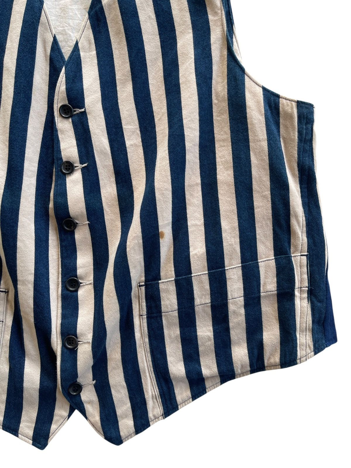 45rpm 45rpm Stripe Indigo Vest Kapital Japan Size US M / EU 48-50 / 2 - 6 Thumbnail