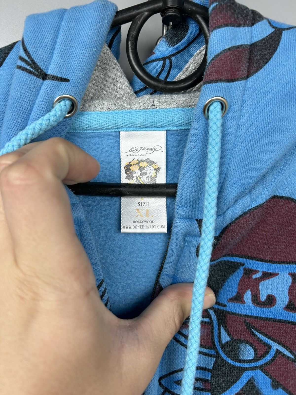 Christian Audigier × Ed Hardy × Vintage Vintage Ed Hardy Zip Up Hoodie Size XL / US 12-14 / IT 48-50 - 4 Thumbnail