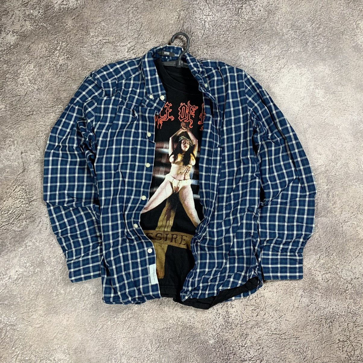 Vintage Vintage 90s Checkered Shirt Graphic Print Grunge Streetwear Size US S / EU 44-46 / 1 - 1 Thumbnail