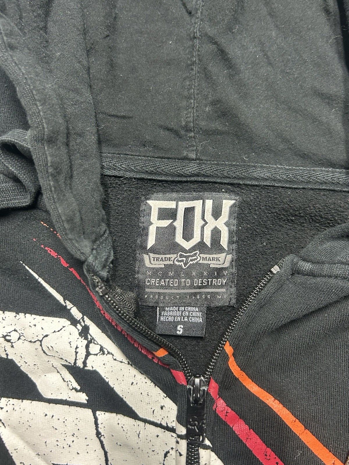 Vintage y2k fox racing hoodie zip spell out logo skater grunge small Size US S / EU 44-46 / 1 - 6 Thumbnail