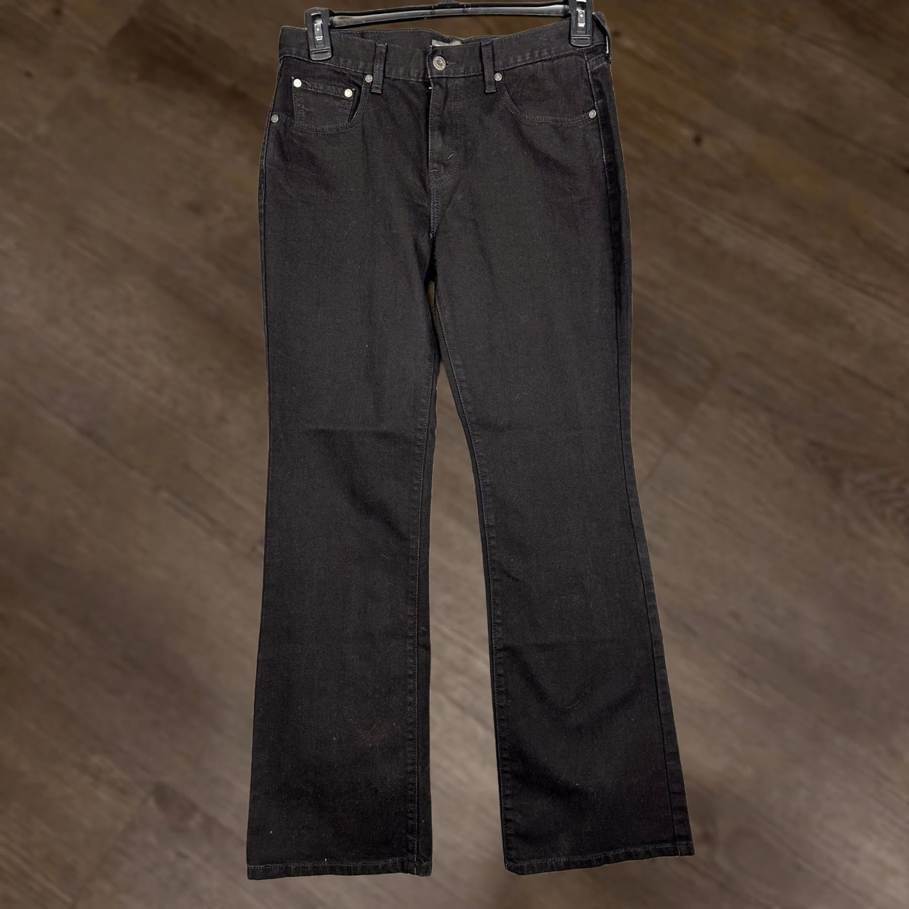 Levi's Levi's 515 Bootcut Jeans Womens 30x32 Black Five-Pocket Stretch Denim Casual EUC Size 30" / US 8 / IT 44 - 1 Thumbnail