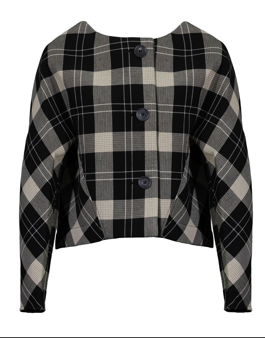 Annette Gortz Annette Gortz Paula Scuba Plaid Print Jacket Size L Size L / US 10 / IT 46 - 1 Thumbnail