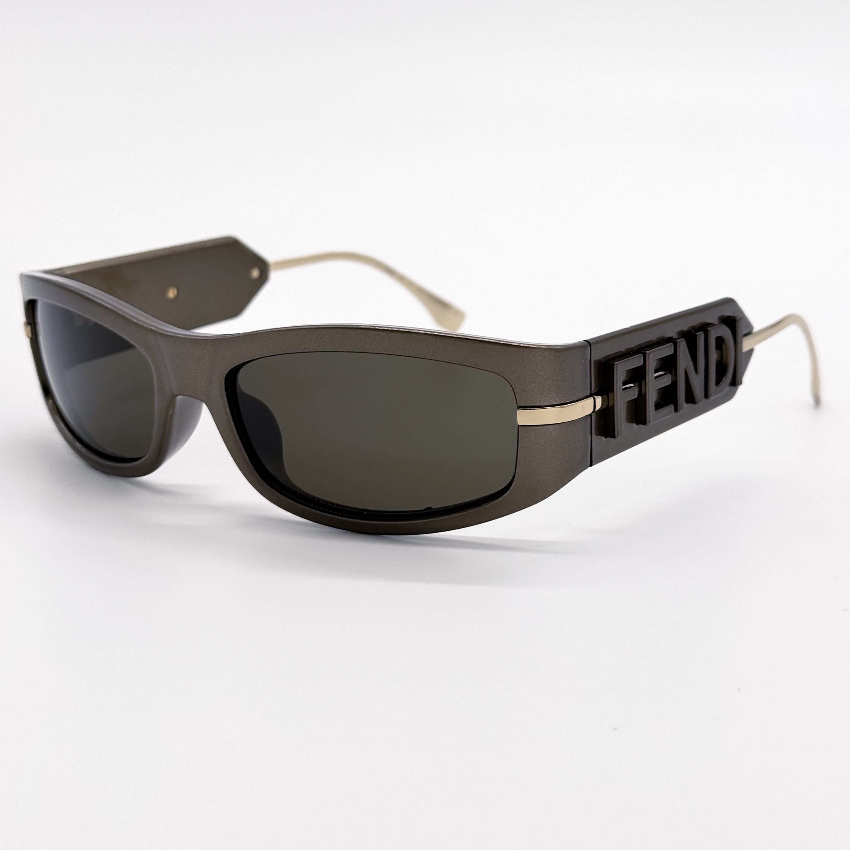 Fendi NEW FENDI FE40120I 45E SHINY BROWN WOMEN SUNGLASSES Size ONE SIZE - 5 Thumbnail