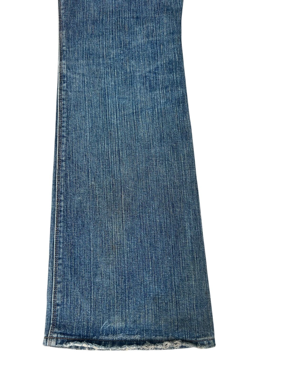 Beams Japan Vintage 90s Beams Japan Aging Dirty Mud Denim Flare Jeans Size US 32 / EU 48 - 16 Thumbnail